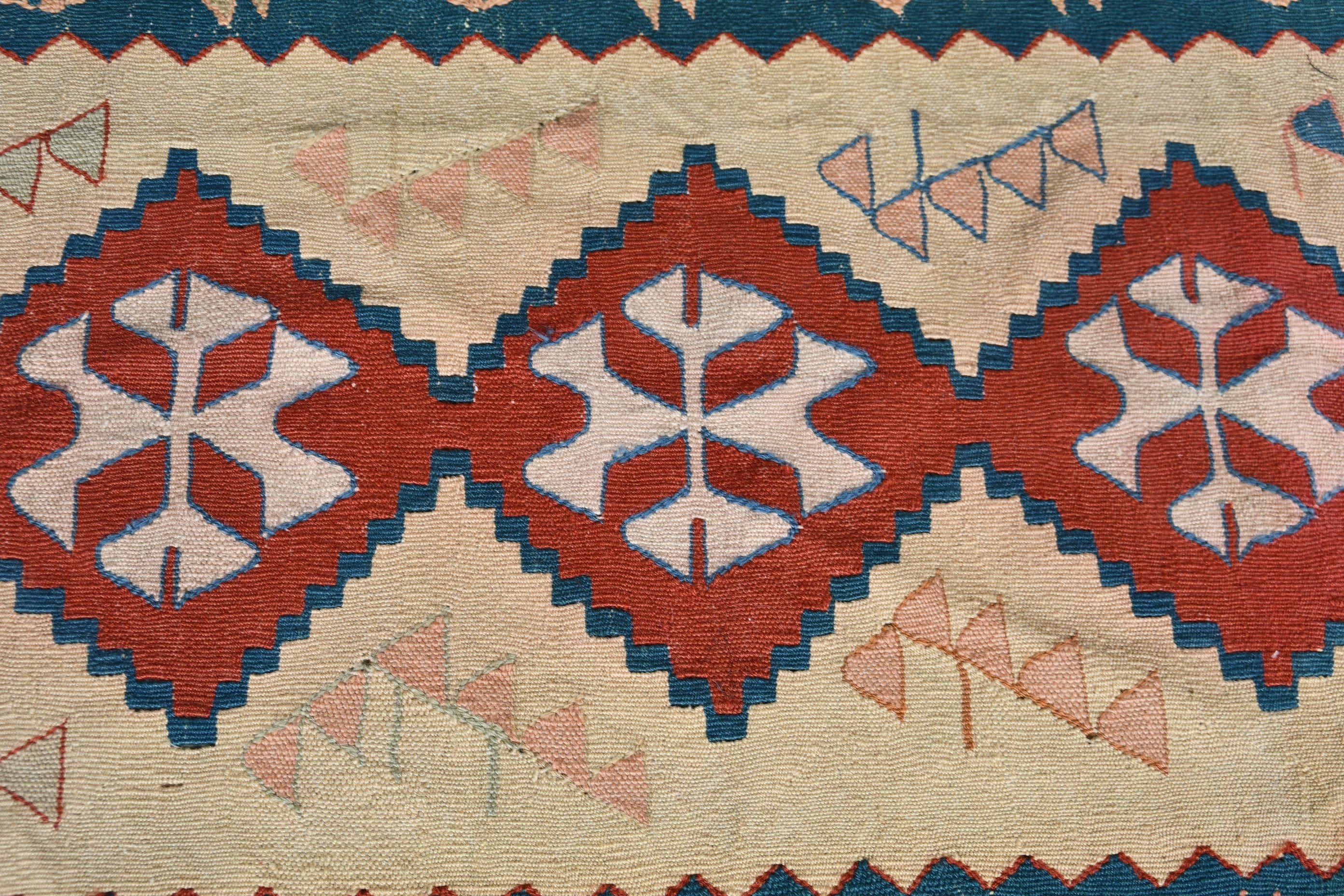 Vintage Halı, Kilim, 3,9x5,6 ft Aksan Halıları, Mutfak Halısı, Çocuk Halıları, Türk Halısı, Pembe Oushak Halısı, Aztek Halısı, Fas Halısı