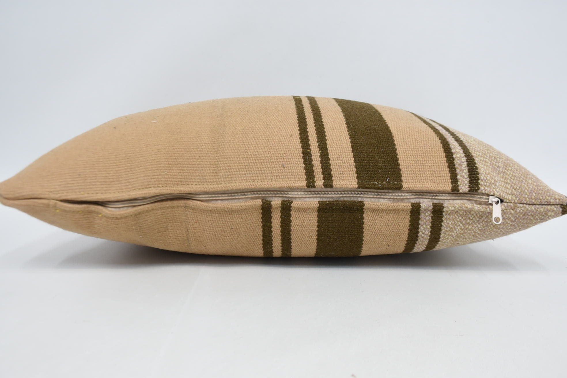 Vintage Kilim Pillow, Kilim Pillow, Turkish Pillow, Neutral Throw Cushion Cover, 16"x24" Orange Pillow Case, Floor Pillow