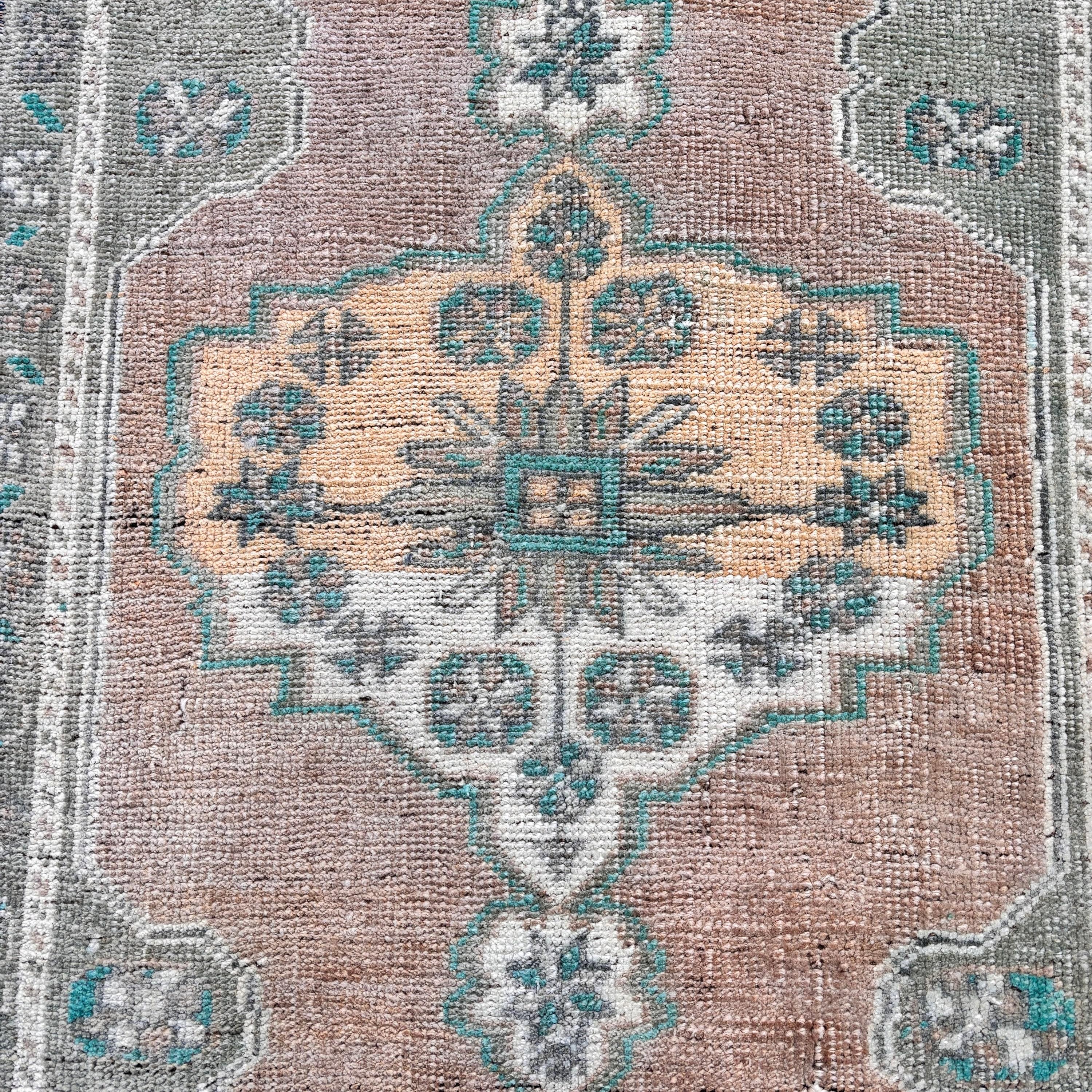 Entry Rugs, Rugs for Nursery, Small Area Rug, Brown Boho Rugs, Bedroom Rug, Turkish Rugs, Modern Rugs, Vintage Rug, 1.8x3.2 ft Small Rug