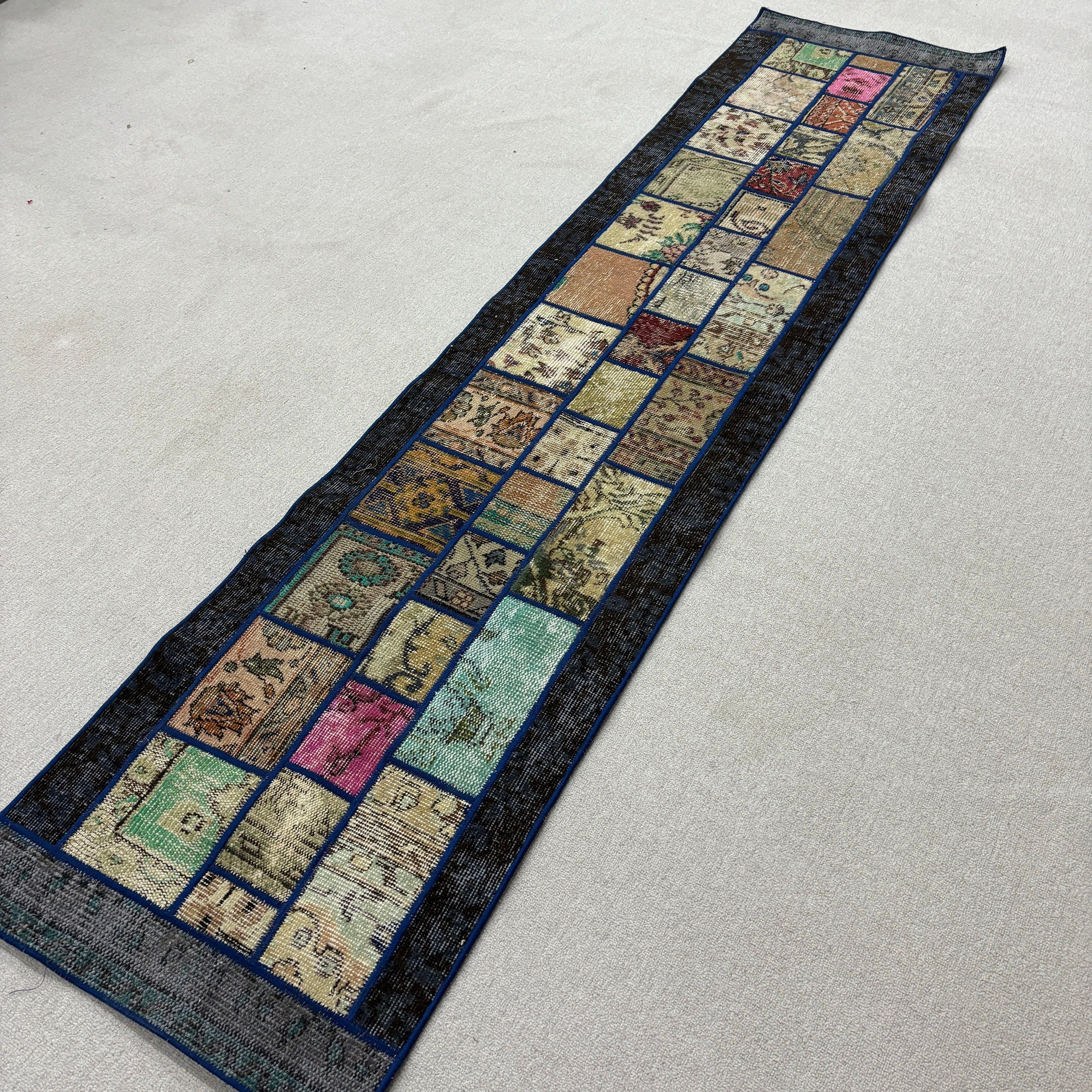 Vintage Halı, Geometrik Halılar, Türk Halısı, Koridor Halısı, Bej 2x8.5 ft Runner Halısı, Mutfak Halısı, Ofis Halısı, Fas Halıları