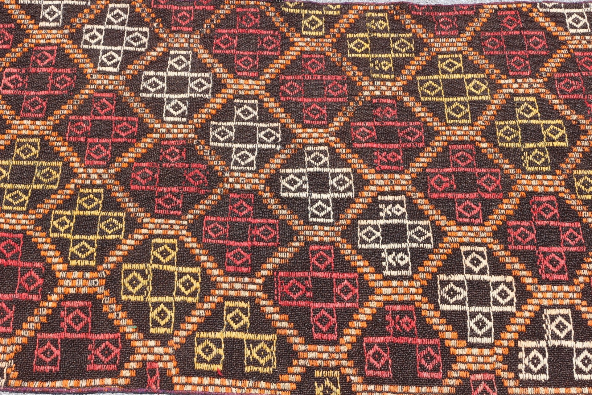 Mutfak Halısı, Türk Halısı, Yer Halıları, Mutfak Halıları, Vintage Halı, Merdiven Halısı, Soluk Halı, Siyah 2.4x8.4 ft Runner Halı, Kilim