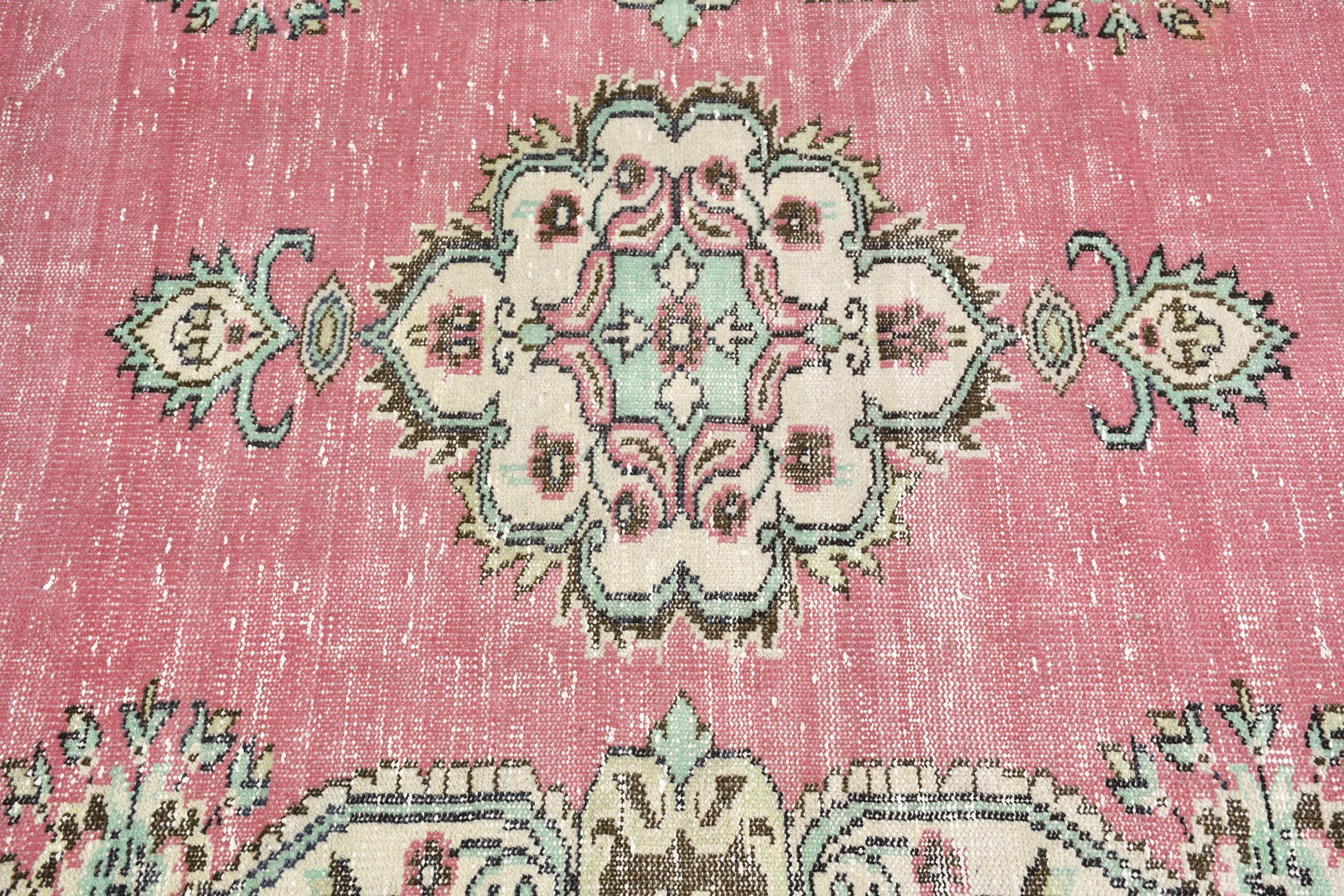 Red Kitchen Rugs, 3.8x6.7 ft Area Rug, Dining Room Rug, Moroccan Rug, Antique Rug, Bohemian Rug, Turkish Rugs, Vintage Rug, Living Room Rug