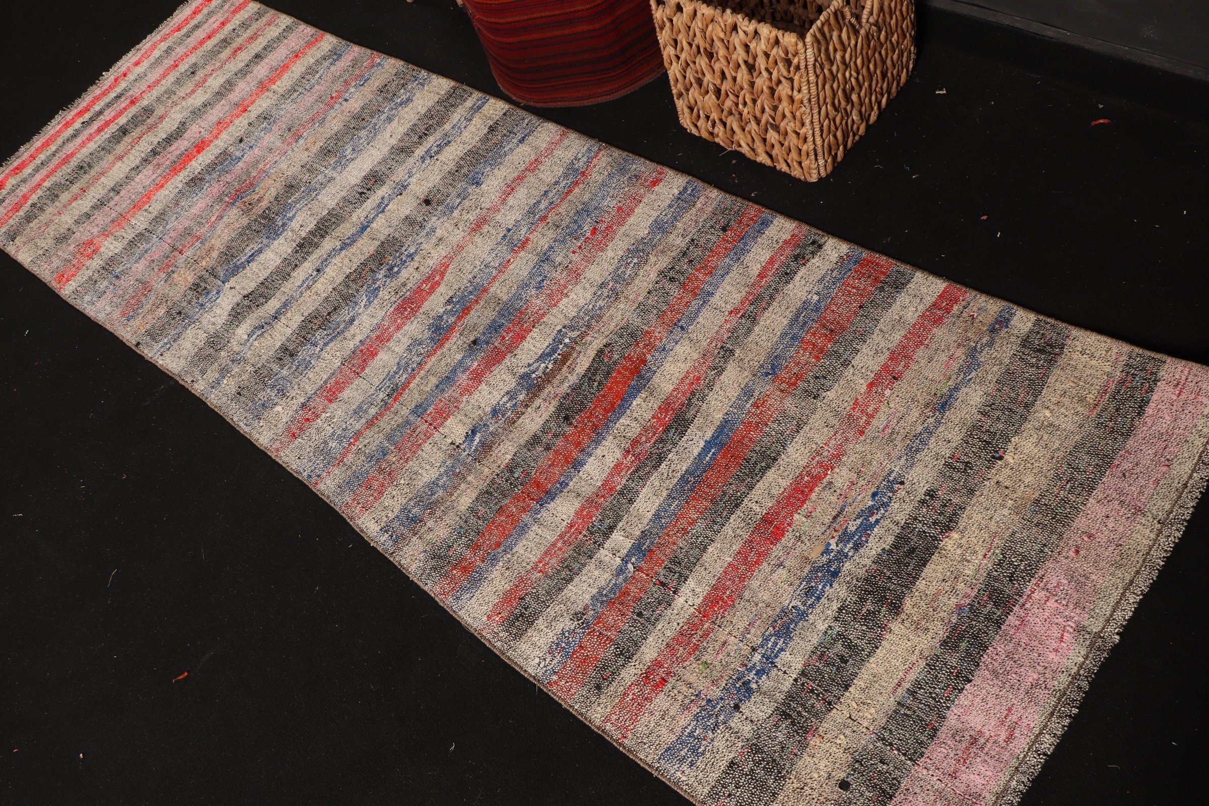 Fas Halısı, Mavi Yatak Odası Halıları, Koridor Halısı, Kilim, Merdiven Halıları, 2.7x7.9 ft Yolluk Halısı, Türk Halısı, Vintage Halı, Eski Halı