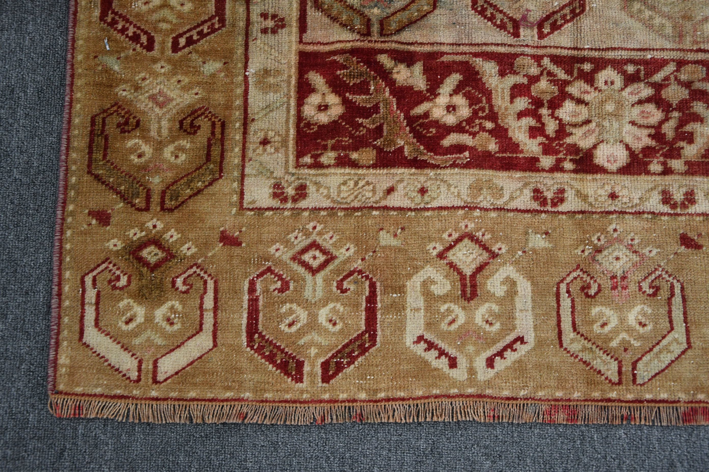 Oushak Rugs, Rugs for Dining Room, Indoor Rug, Bedroom Rug, Vintage Rug, Anatolian Rugs, Turkish Rug, Hand Knotted Rug, 3.5x7.2 ft Area Rug