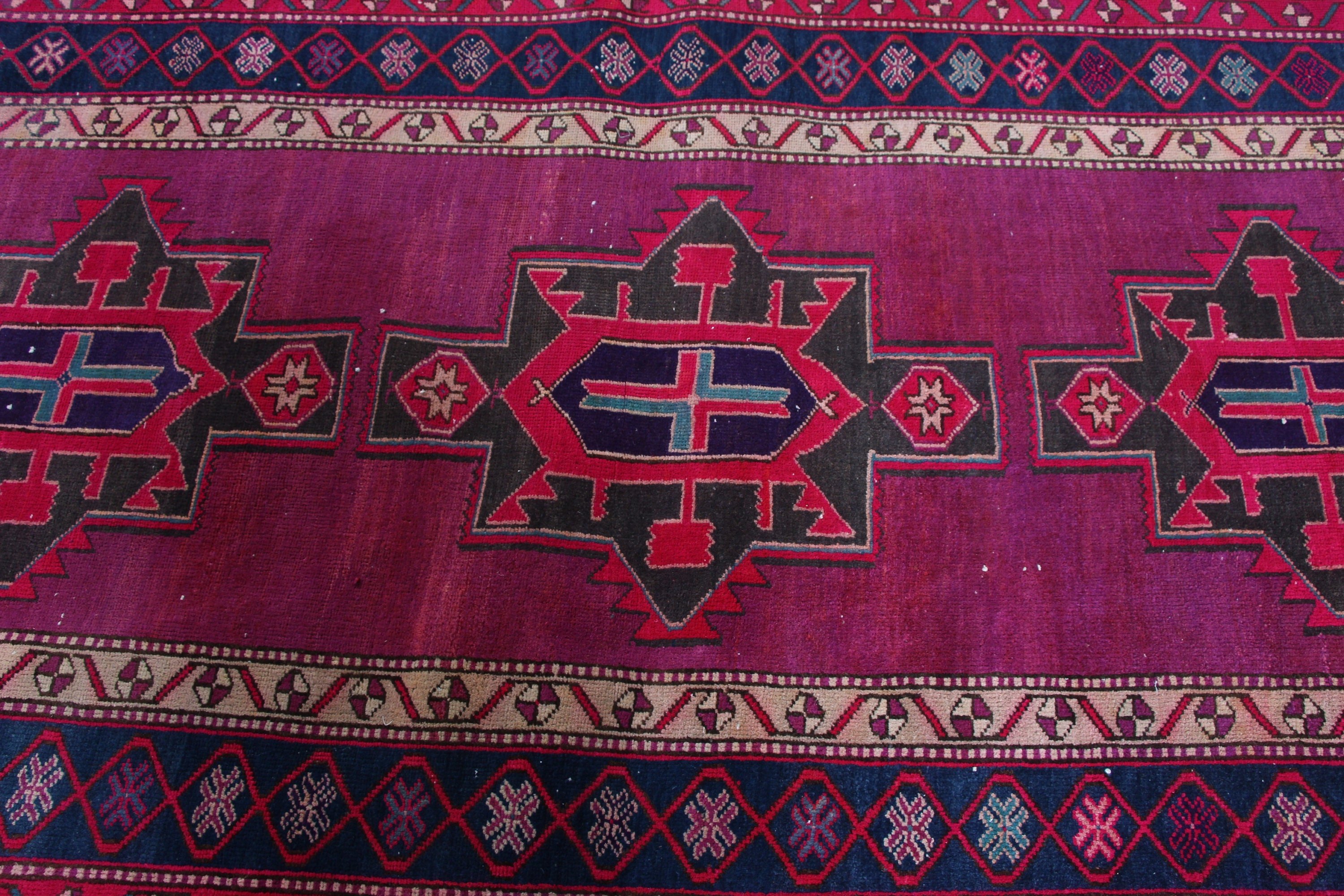 3.8x10.9 ft Runner Rug, Rugs for Runner, Vintage Rugs, Turkish Rug, Cool Rugs, Antique Rug, Turkish Runner Rug Rugs, Purple Kitchen Rug