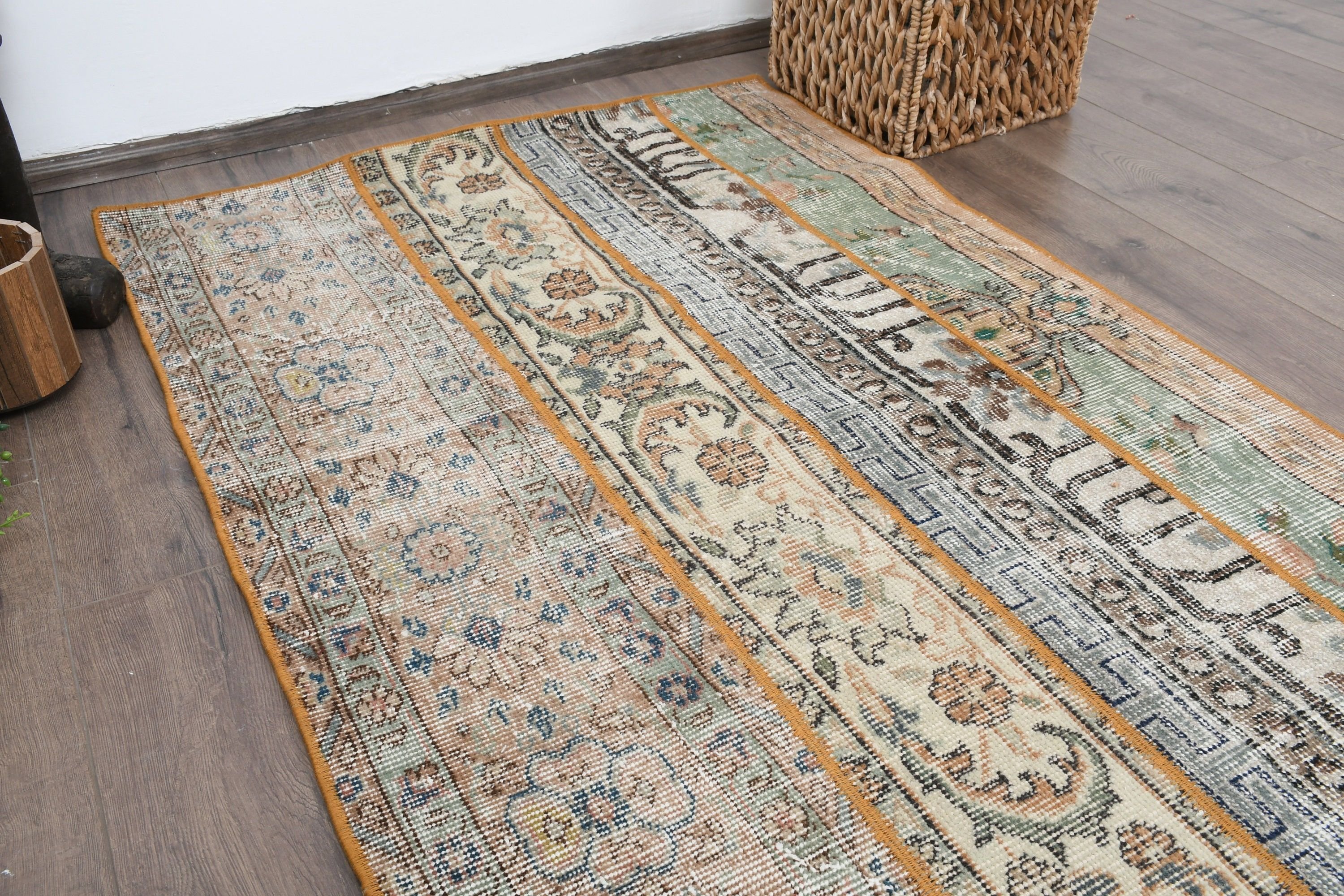 Turkish Rug, Rugs for Bath, Beige Floor Rug, Home Decor Rug, Bathroom Rug, 2.9x4.6 ft Small Rug, Anatolian Rugs, Bedroom Rug, Vintage Rug