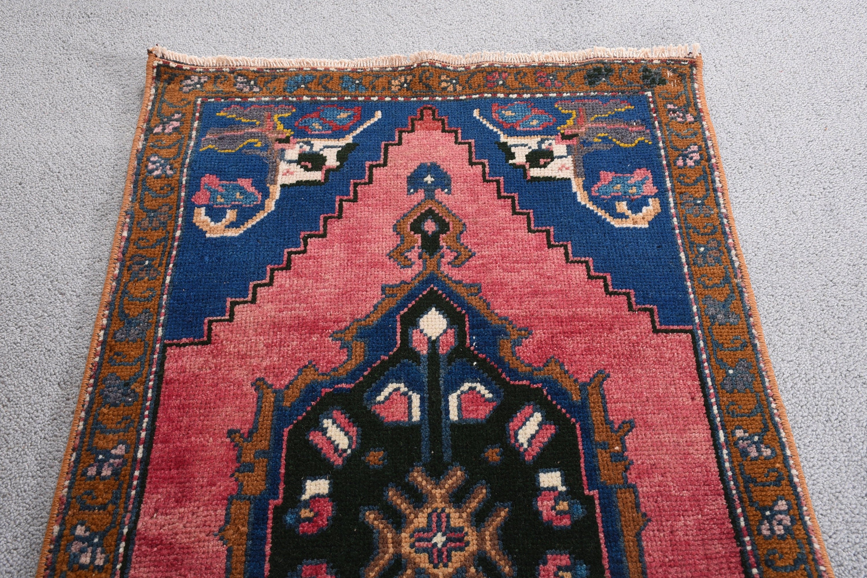 Antika Halı, Banyo Halıları, Yatak Odası Halısı, 1.8x3.3 ft Küçük Halılar, Araba Paspas Halıları, Oushak Halıları, Mavi Oryantal Halı, Türk Halısı, Vintage Halı