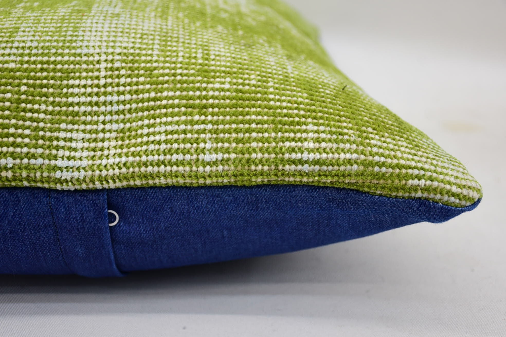 Boho Pillow, 16"x24" Green Pillow Cover, Interior Designer Pillow, Vintage Pillow Case, Throw Kilim Pillow, Designer Throw Pillow