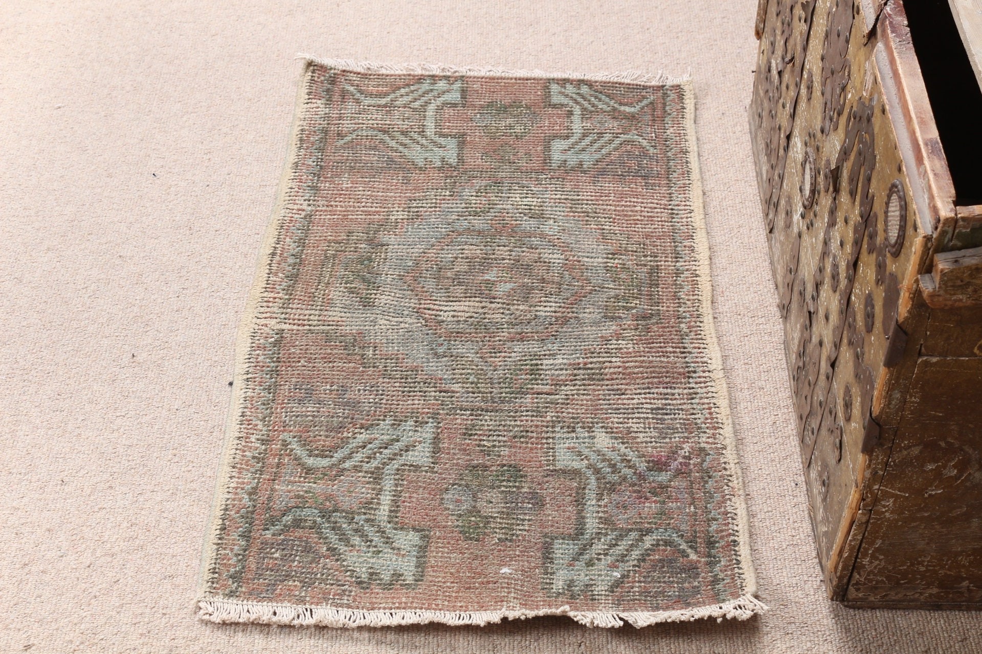 Floor Rug, Flatweave Rug, Brown Home Decor Rug, Vintage Rug, Kitchen Rug, 1.8x2.9 ft Small Rugs, Bedroom Rugs, Turkish Rug, Antique Rugs