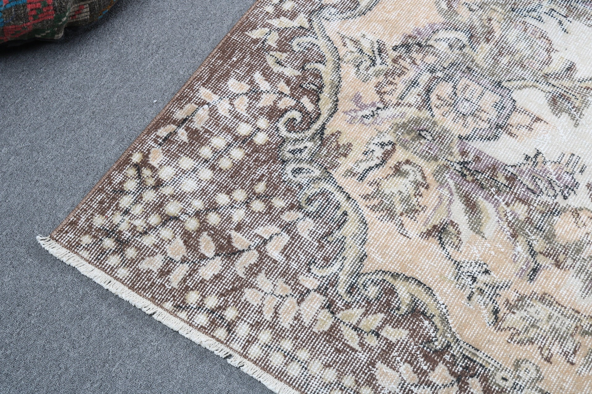 Türk Halısı, Fas Halıları, 5.9x9.9 ft Büyük Halılar, Büyük Vintage Halılar, Salon Halıları, Bej Havalı Halı, Geometrik Halılar, Boho Halılar, Vintage Halılar