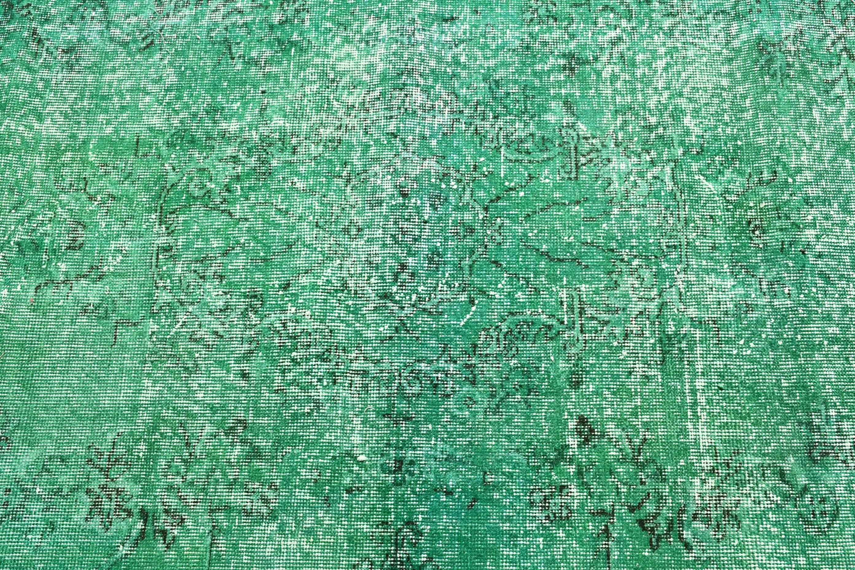 Vintage Rug, Kitchen Rug, 3.8x6.7 ft Area Rug, Turkish Rugs, Green Cool Rugs, Rugs for Floor, Floor Rugs, Antique Rug