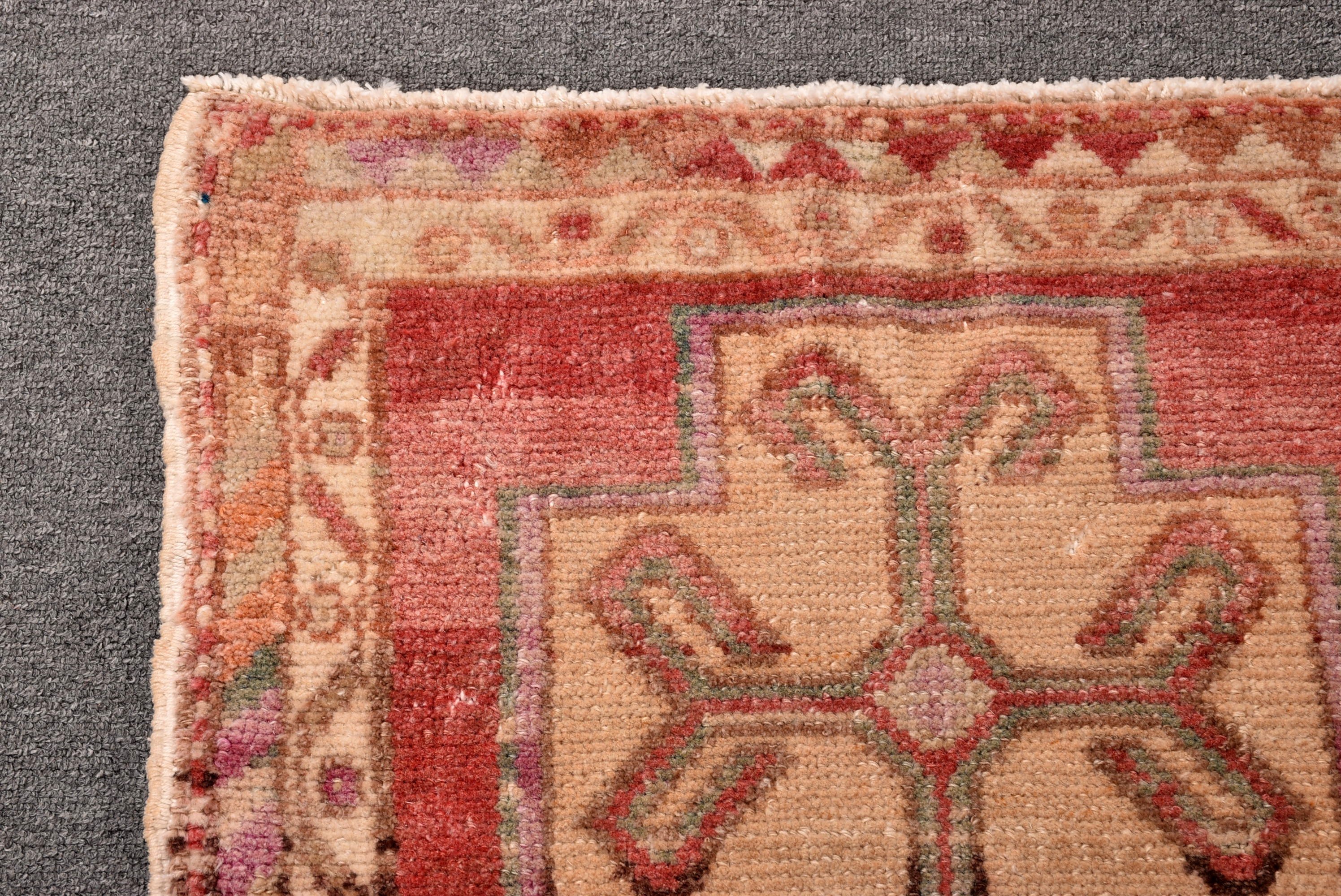 1.9x3.6 ft Küçük Halı, Yatak Odası Halıları, Boho Halı, Bej Açıklama Halısı, Yün Halısı, Türk Halısı, Vintage Halı, Banyo Halıları, Araba Paspas Halısı