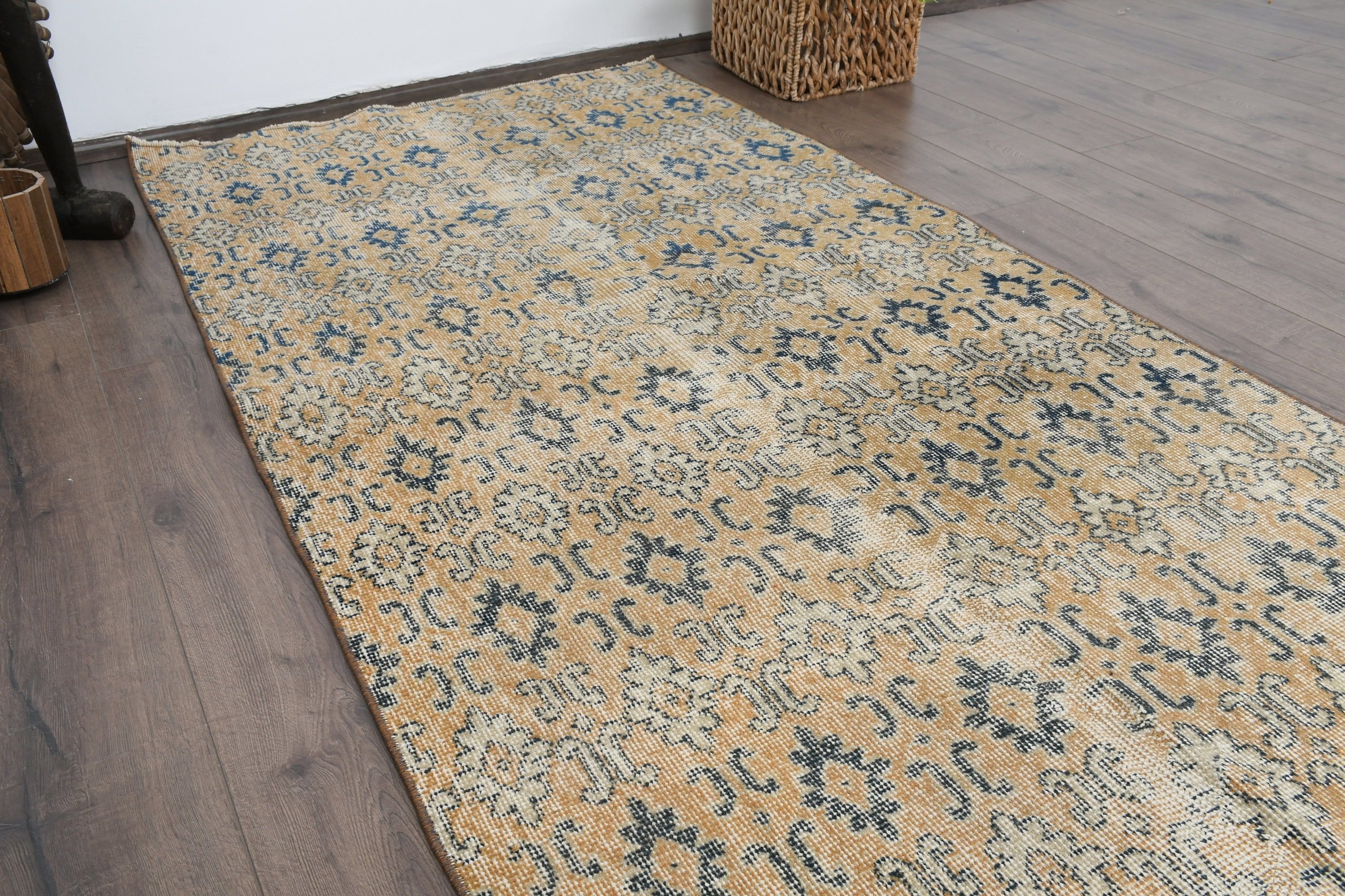 Vintage Rug, Bronze Bedroom Rug, Cool Rugs, Rugs for Nursery, Eclectic Rug, 3.4x6.7 ft Accent Rug, Turkish Rugs, Bedroom Rugs, Kitchen Rugs