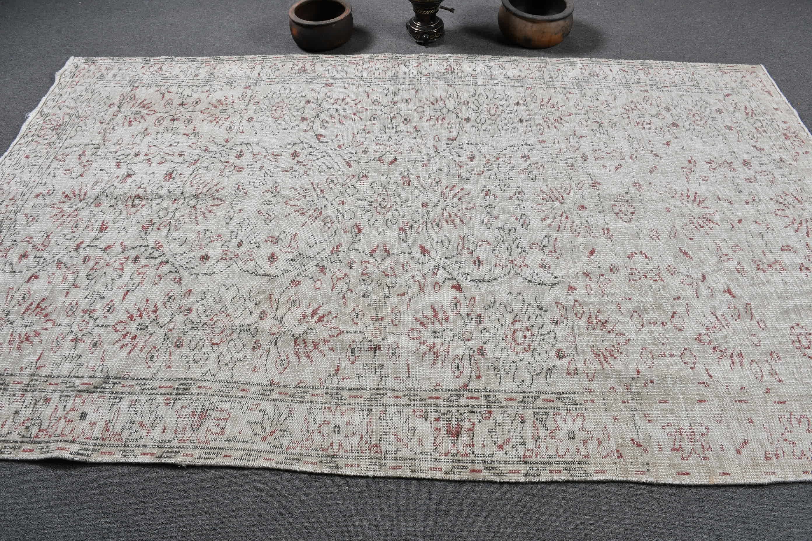Living Room Rug, Kitchen Rugs, Salon Rug, Rugs for Salon, Beige Moroccan Rug, Turkish Rugs, 5.4x9 ft Large Rug, Vintage Rugs, Cool Rugs