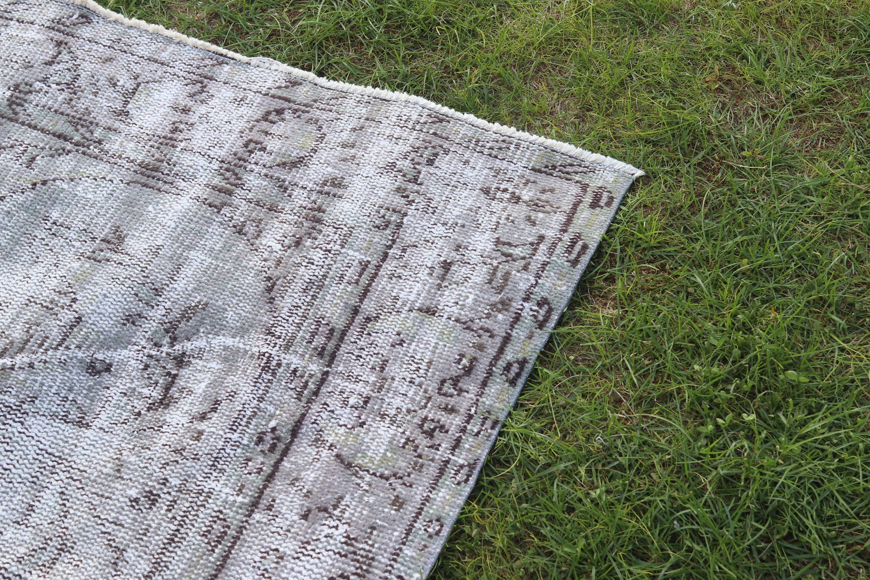 4.9x8.4 ft Large Rugs, Vintage Rug, Large Vintage Rug, Large Boho Rug, Home Decor Rug, Gray Modern Rug, Floor Rug, Turkish Rug, Oushak Rugs