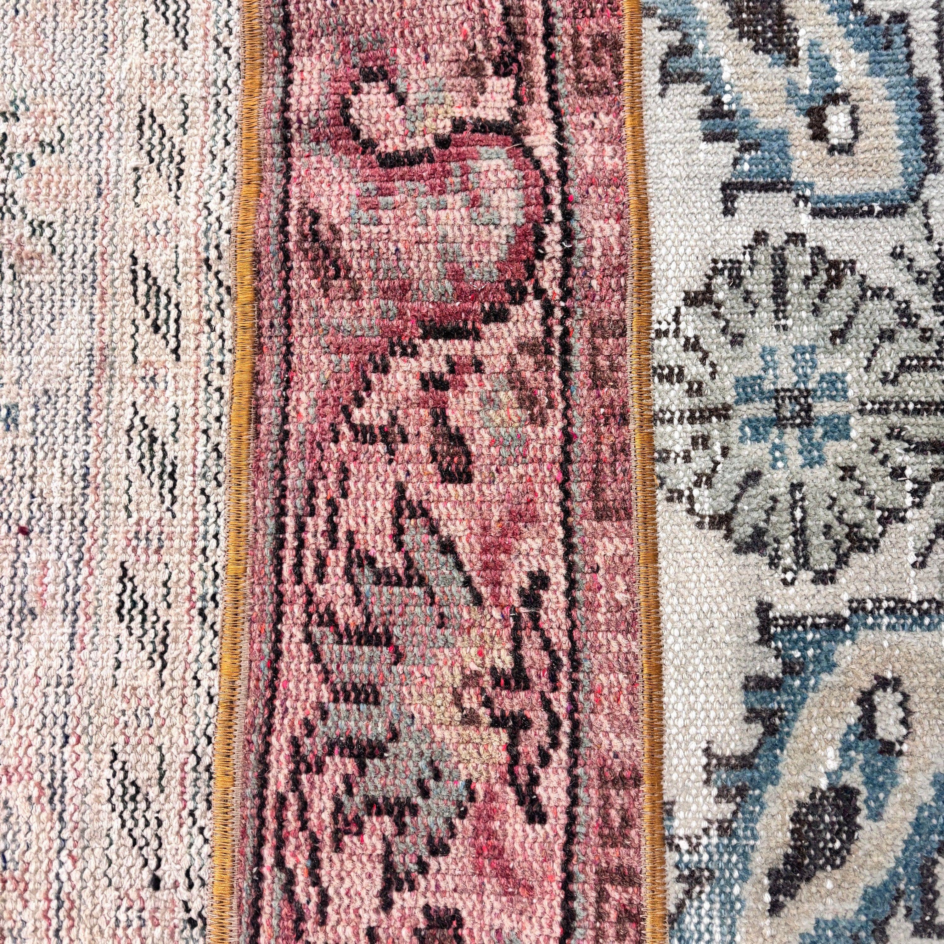 Vintage Halı, 2.1x3.9 ft Küçük Halı, Organik Halı, Türk Halıları, Antika Halılar, Küçük Alan Halıları, Küçük Boho Halıları, Kırmızı Modern Halı, Boho Halıları