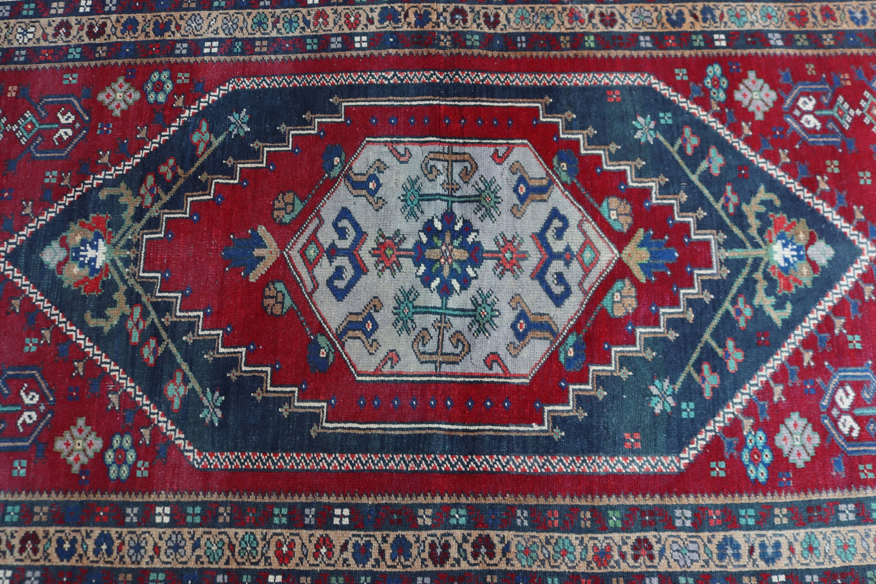 El Dokuma Halılar, 3.1x5.6 ft Aksan Halıları, Vintage Halılar, Boho Vurgu Halıları, Kırmızı Anadolu Halıları, Geometrik Halı, Türk Halıları, Çocuk Halıları