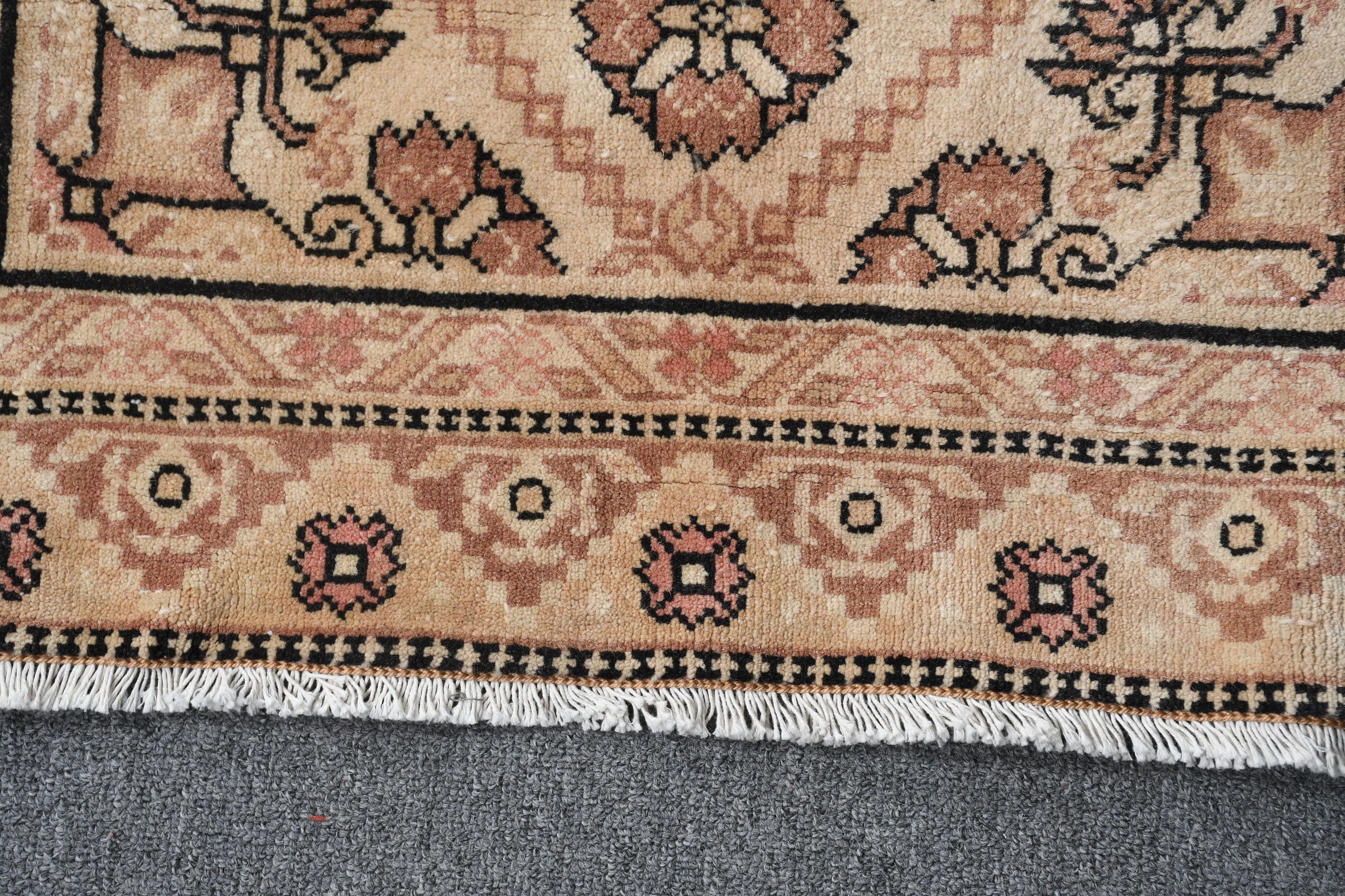 Kitchen Rugs, Rugs for Entry, Vintage Rug, Retro Rugs, Anatolian Rug, Brown  2.9x5.3 ft Accent Rug, Turkish Rugs, Bedroom Rug