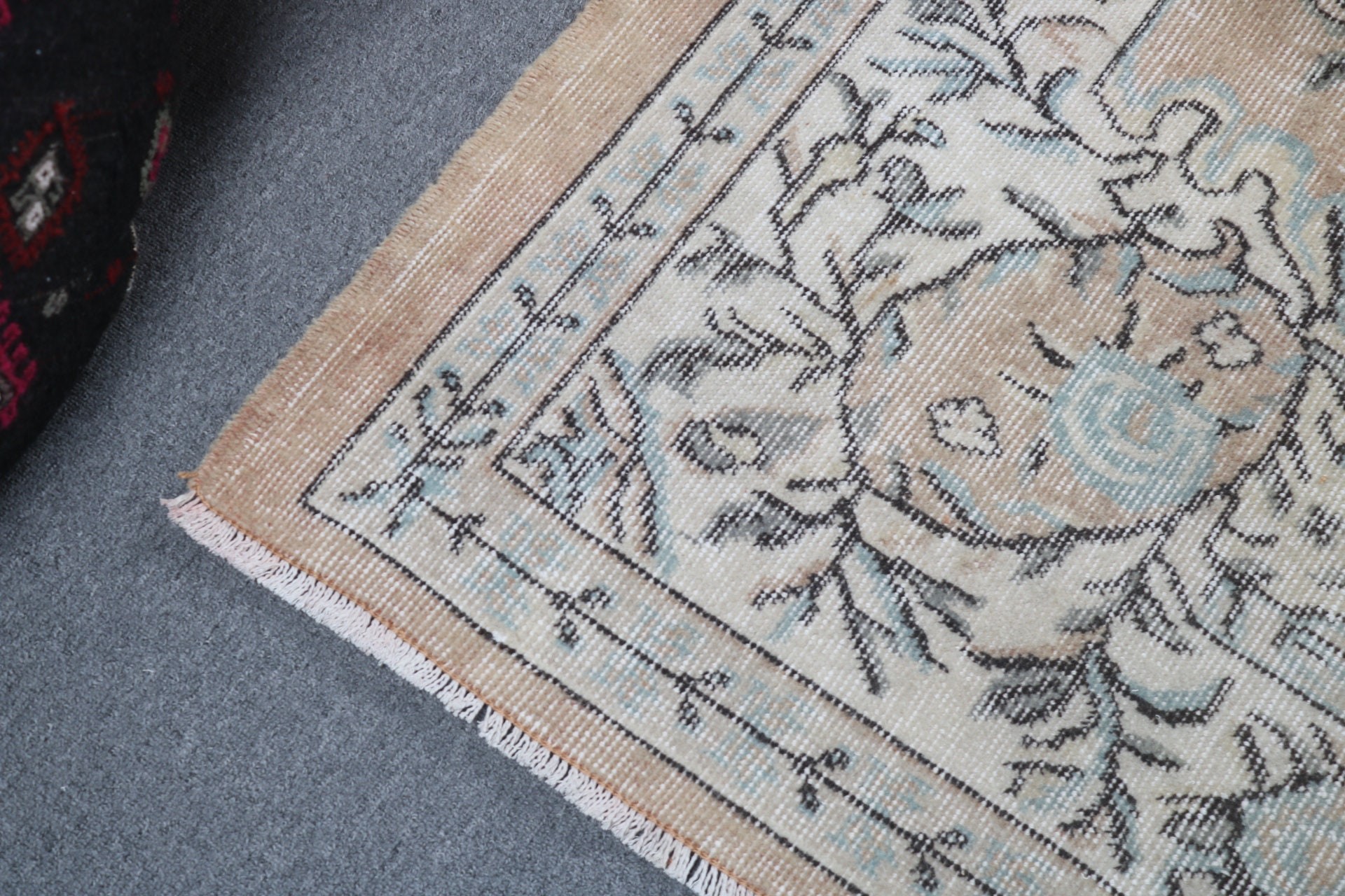 Beige Antique Rug, Vintage Rug, Bedroom Rug, Luxury Rugs, Turkish Rug, Large Oushak Rug, 6.2x9.4 ft Large Rug, Neutral Rug, Living Room Rug