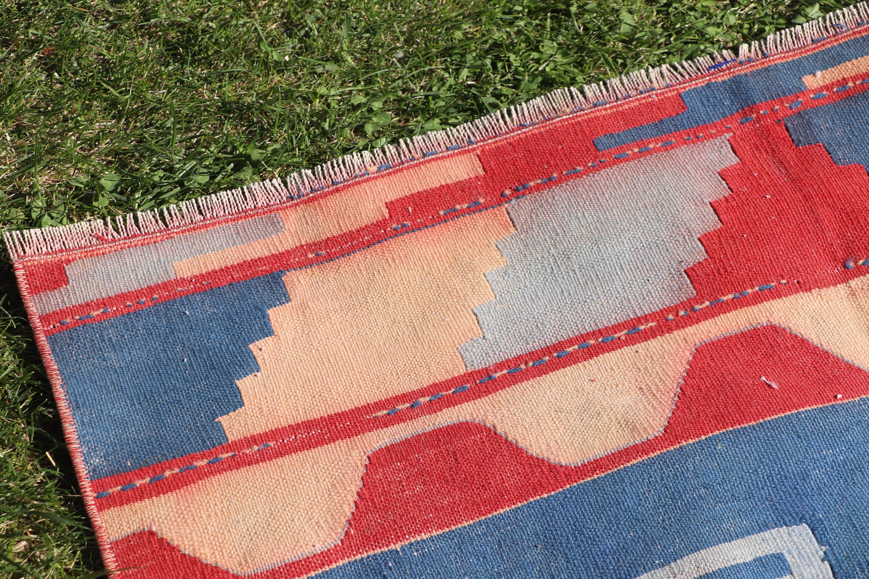 Flatweave Rugs, Blue  3.3x5.2 ft Accent Rugs, Vintage Rugs, Turkish Rugs, Entry Rugs, Vintage Accent Rug, Kilim, Antique Rugs