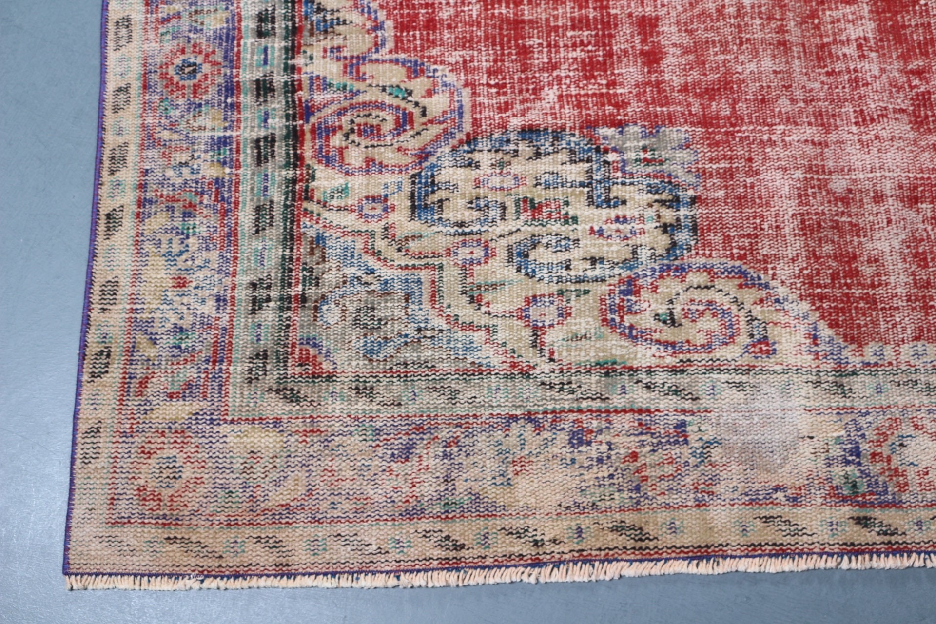 Vintage Rug, Living Room Rug, Bedroom Rug, Turkish Rugs, Anatolian Rug, Red Anatolian Rugs, 5.7x9.2 ft Large Rug, Turkey Rug, Salon Rug