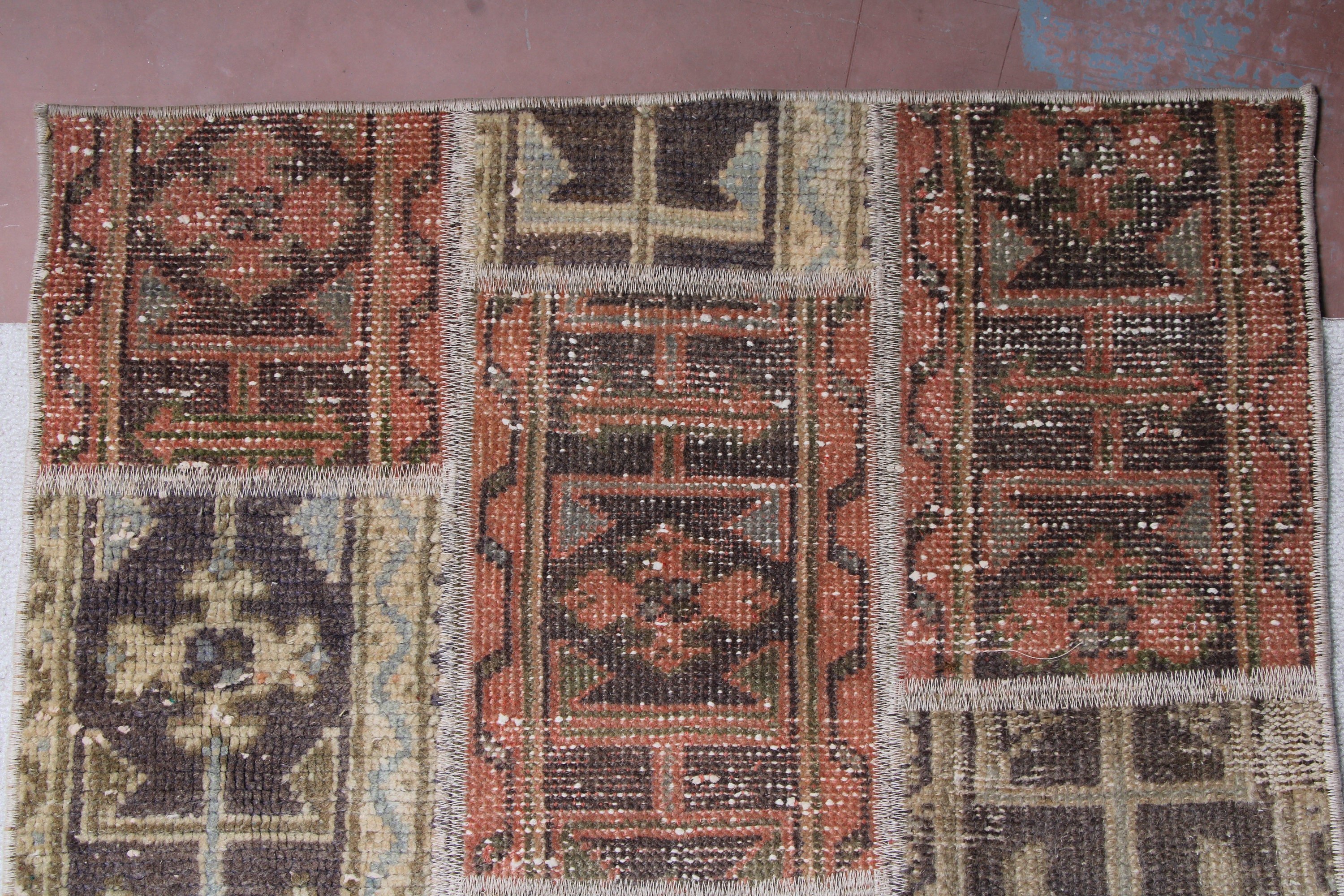 Boho Rug, Brown Oriental Rugs, Stair Rug, Vintage Runner Rug, Vintage Rugs, 2.4x14.5 ft Runner Rugs, Turkish Rugs, Home Decor Rugs