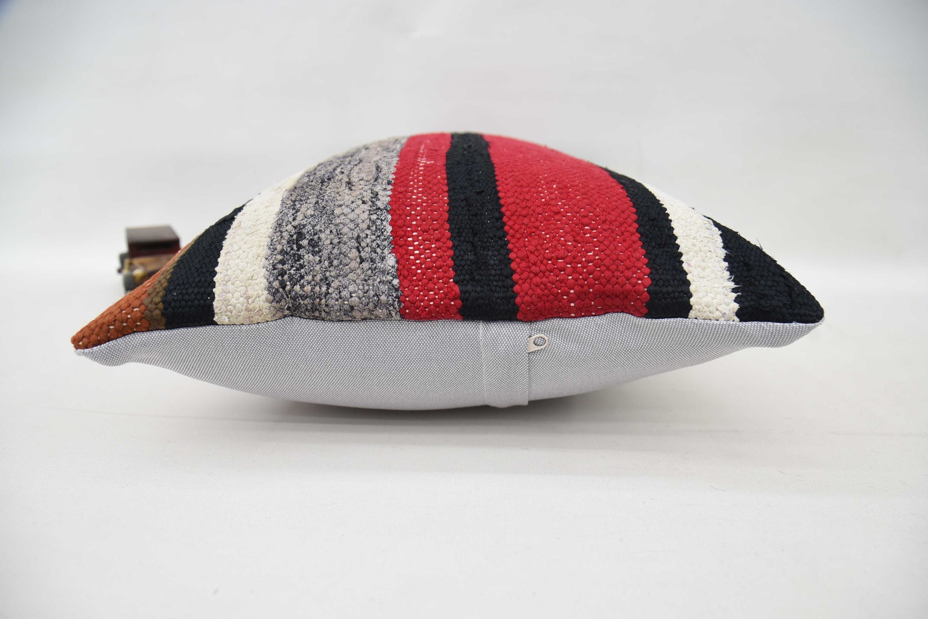 Anatolian Cushion, 16"x24" Red Cushion, Aztec Pillow Sham, Kilim Cushion Sham, Kilim Pillow Cover, Throw Kilim Pillow, Neutral Pillow Sham