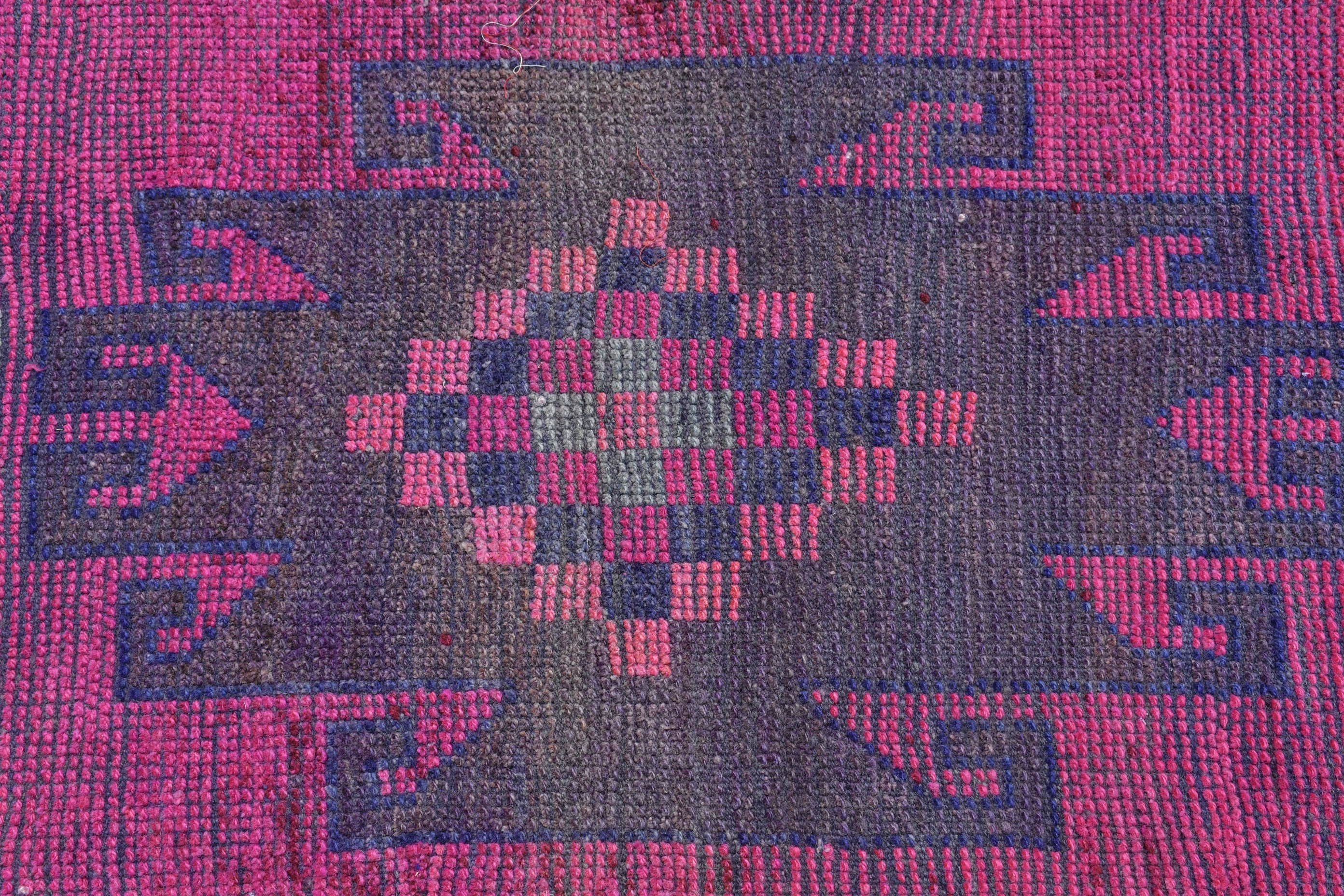 Office Rugs, Anatolian Rugs, Kitchen Rug, Oushak Rugs, Bohemian Rug, Turkish Rug, Rugs for Runner, 2.7x11.2 ft Runner Rugs, Vintage Rug