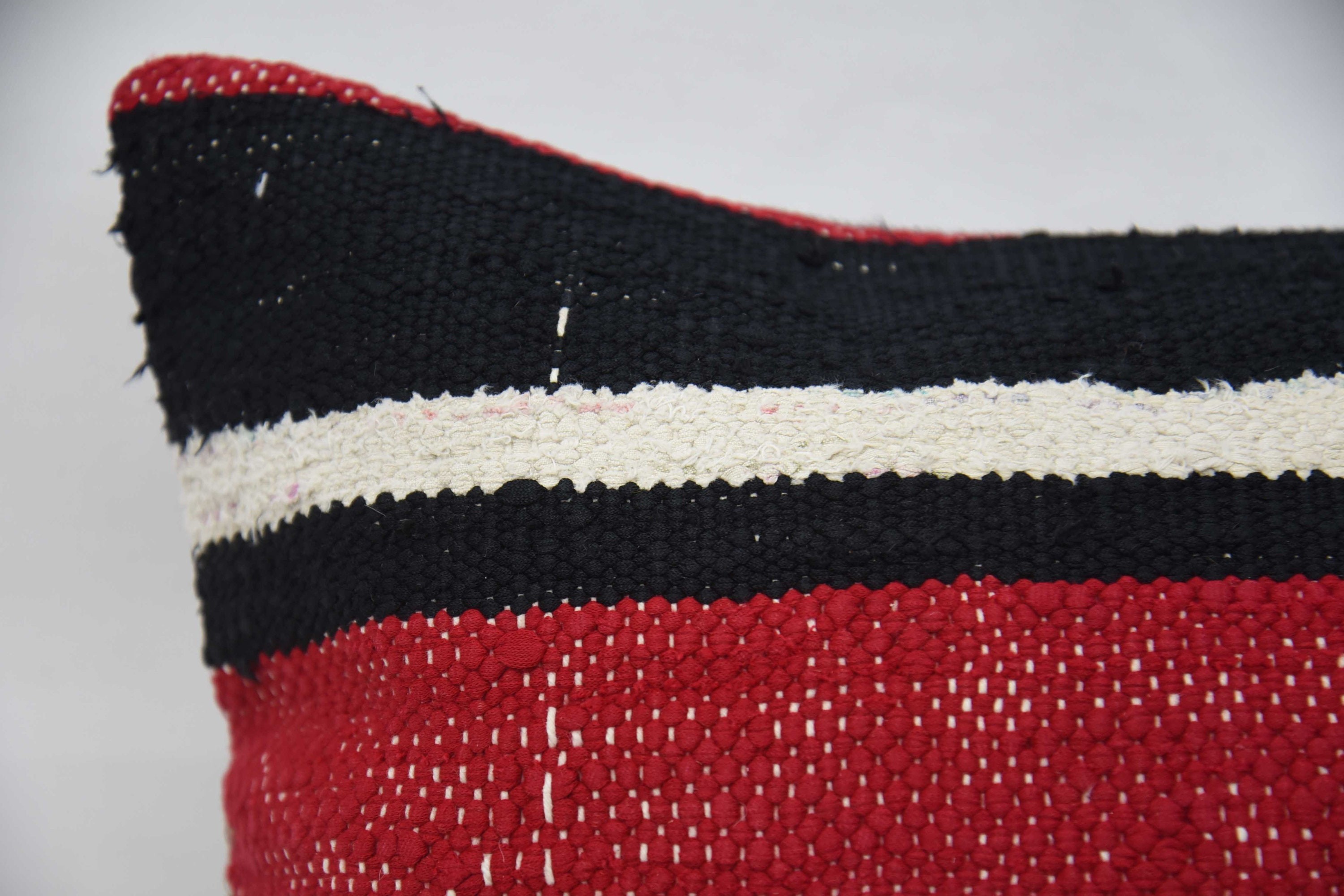 Anatolian Cushion, 16"x24" Red Cushion, Aztec Pillow Sham, Kilim Cushion Sham, Kilim Pillow Cover, Throw Kilim Pillow, Neutral Pillow Sham