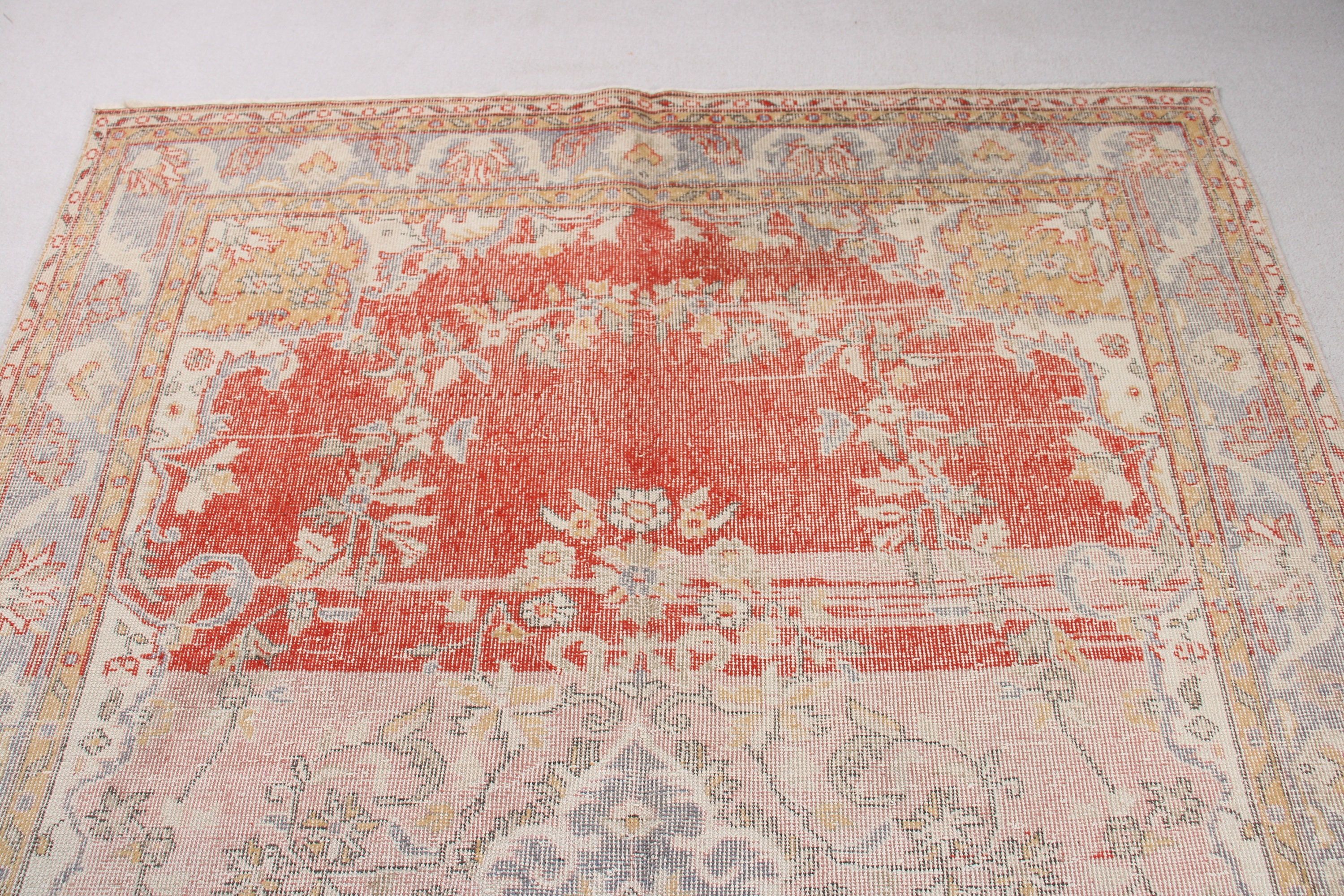 6.1x9.9 ft Büyük Halı, Vintage Halılar, Ev Dekorasyonu Halısı, Yatak Odası Halıları, Lüks Halılar, Yer Halıları, Kırmızı Lüks Halı, Türk Halısı, Salon Halıları