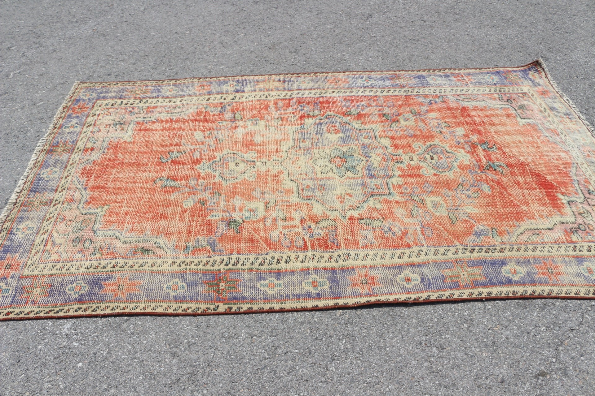 Dorm Rug, Turkish Rug, 4.5x7.8 ft Area Rugs, Living Room Rugs, Rugs for Living Room, Red Cool Rugs, Moroccan Rugs, Vintage Rug, Kitchen Rug