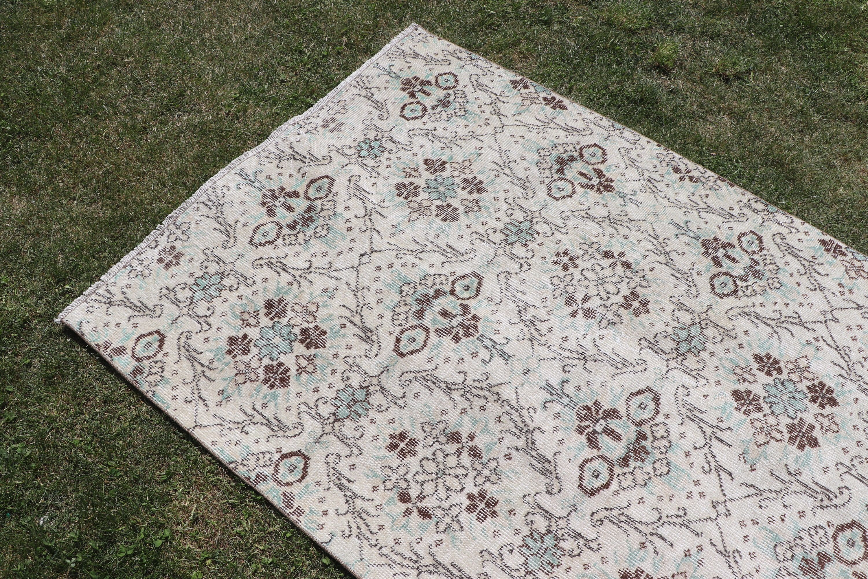 Lüks Halı, Aztek Halısı, Bej Anadolu Halısı, Çocuk Halıları, Vintage Halı, Anadolu Halısı, 3,7x6,4 ft Aksan Halısı, Türk Halıları, Mutfak Halısı