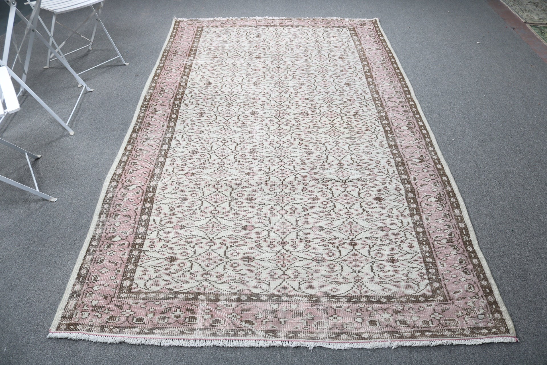 Dining Room Rugs, Floor Rug, 5.2x9.1 ft Large Rug, Vintage Rugs, Oriental Rugs, Turkish Rugs, Beige Cool Rug, Large Boho Rug