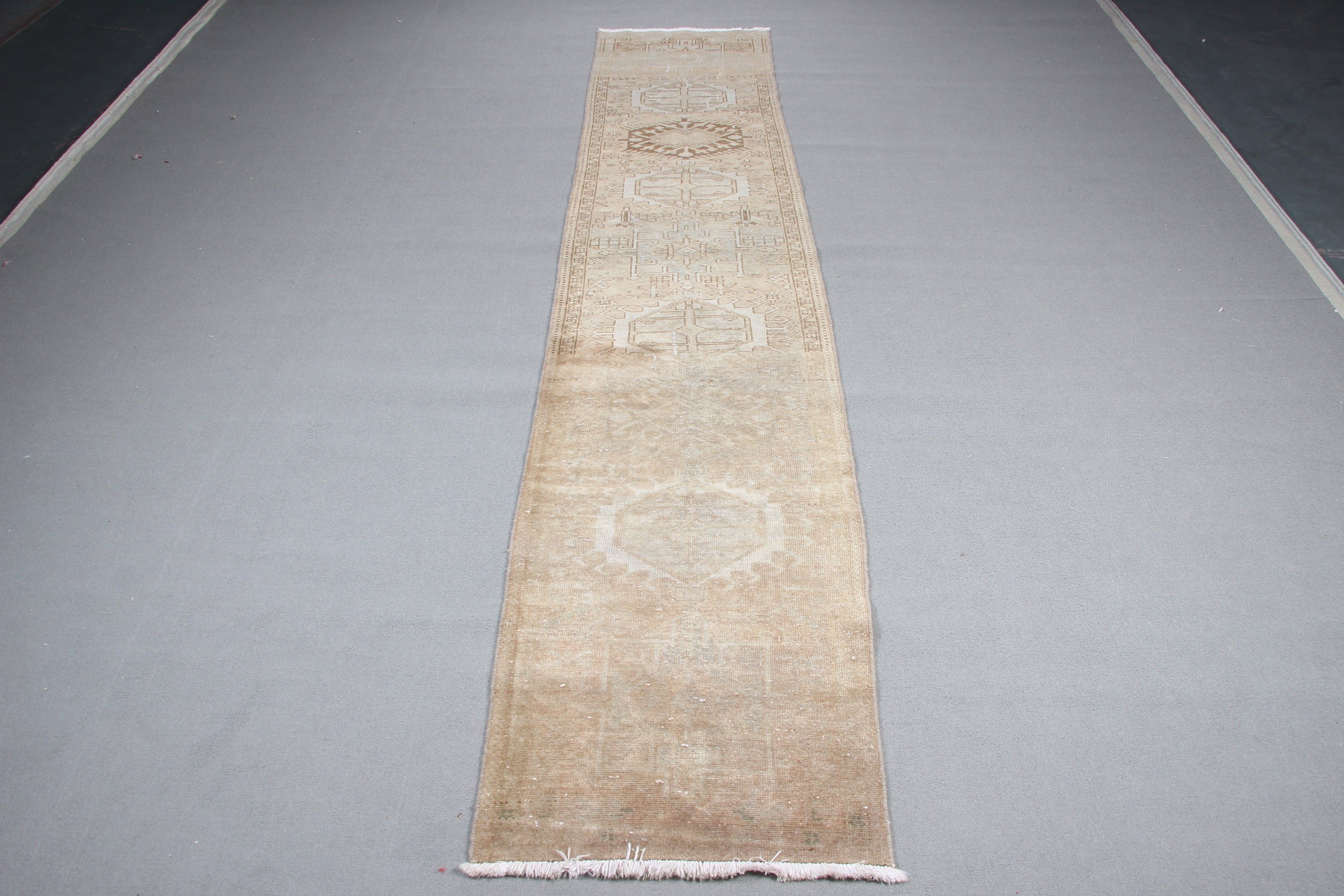 Stair Rugs, Modern Rug, Vintage Rug, Turkish Rug, Corridor Rugs, Home Decor Rug, Beige Bedroom Rug, Luxury Rug, 2.4x12.1 ft Runner Rugs