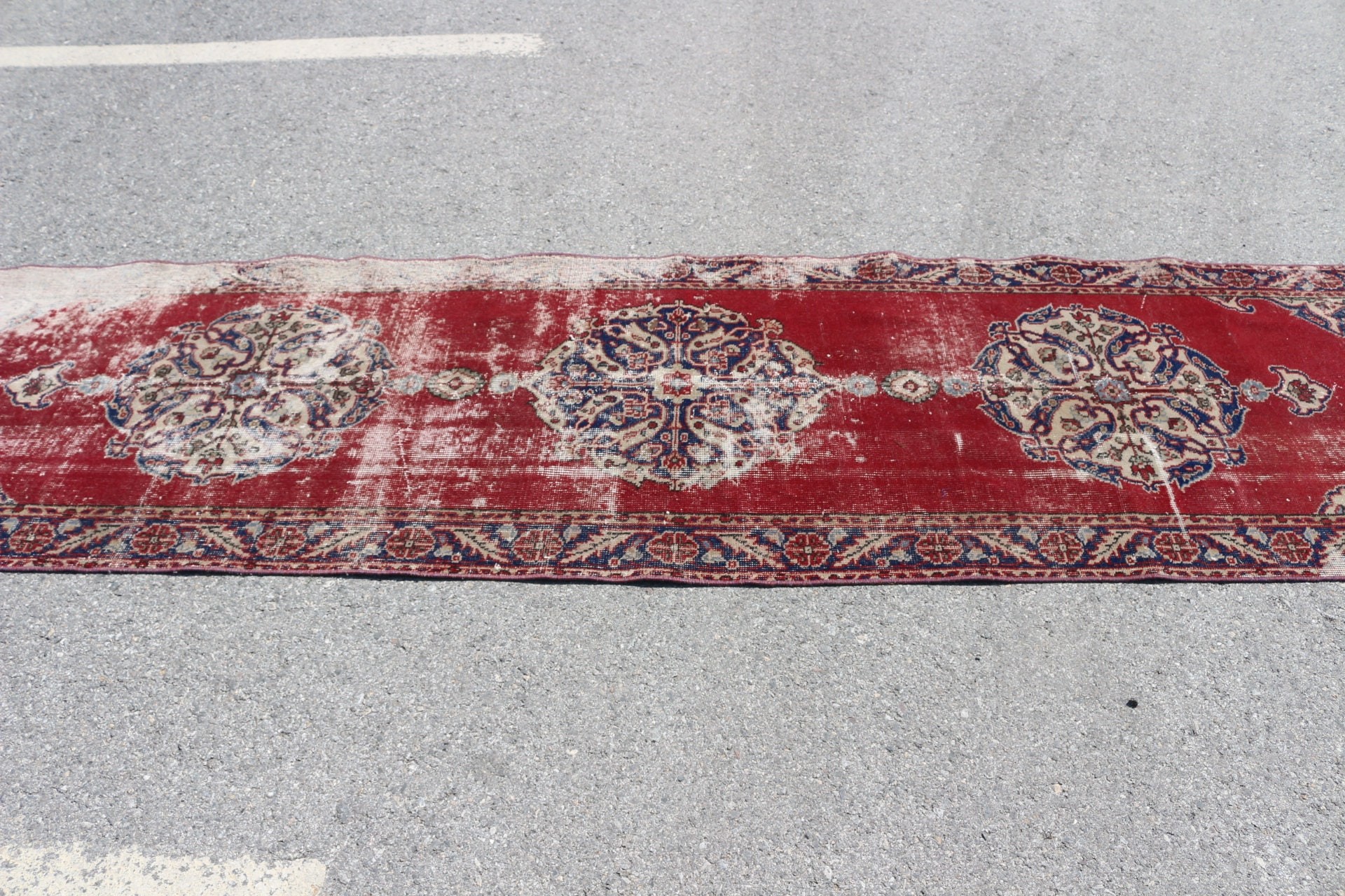 Turkish Rugs, Corridor Rugs, 2.8x11 ft Runner Rug, Vintage Rugs, Rugs for Kitchen, Red Moroccan Rug, Anatolian Rugs, Floor Rug, Old Rugs