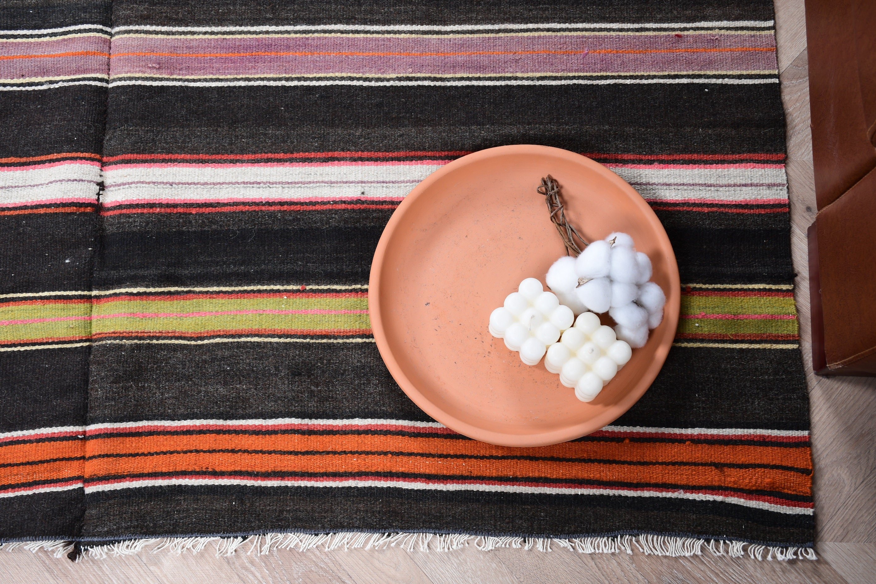 Bedroom Rug, Vintage Rug, Rugs for Kitchen, Nursery Rug, Brown Floor Rugs, Kitchen Rug, Cool Rug, Turkish Rugs, 4.6x7.6 ft Area Rug, Kilim