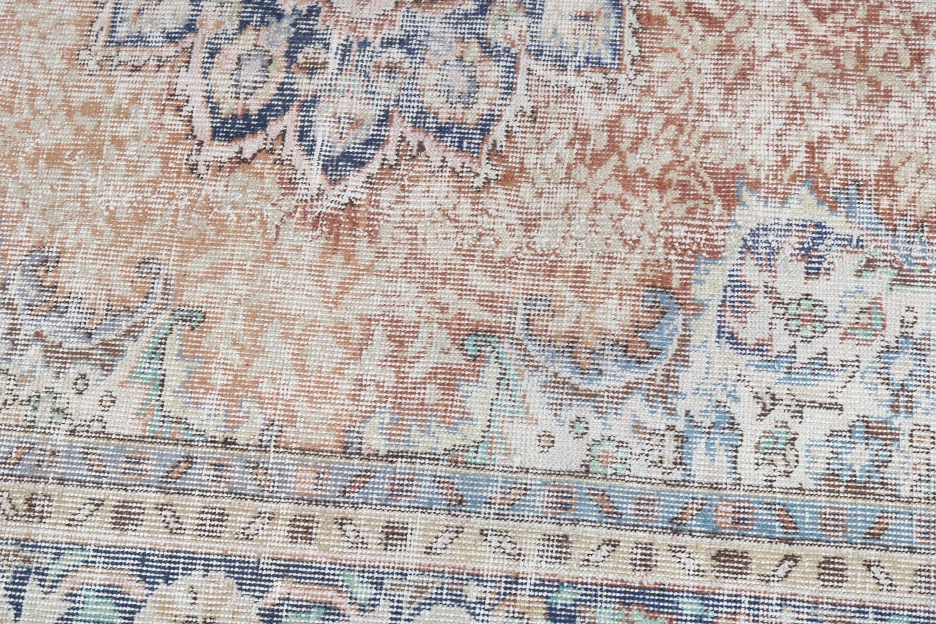 Kahverengi Lüks Halılar, Oushak Halılar, Vintage Halılar, Türk Halıları, 2,3x6,2 ft Runner Halıları, Mutfak Halısı, Merdiven Halıları, Organik Halı, Yatak Odası Halıları