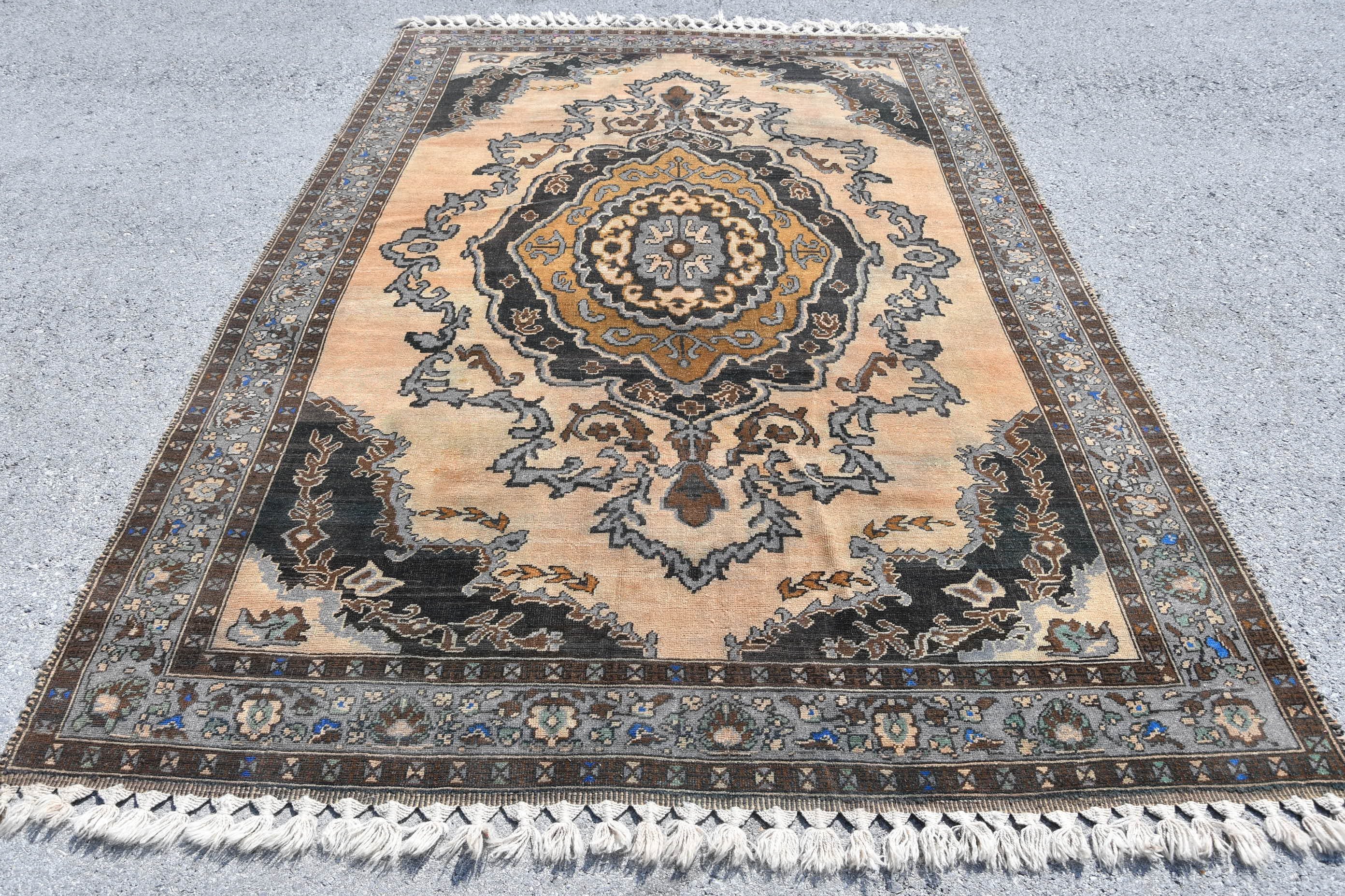 Salon Halısı, Yatak Odası Halısı, Yün Halısı, Büyük Yün Halısı Halıları, Türk Halısı, 6.7x9.8 ft Büyük Halıları, Fas Halısı, Vintage Halı, Yemek Odası Halıları