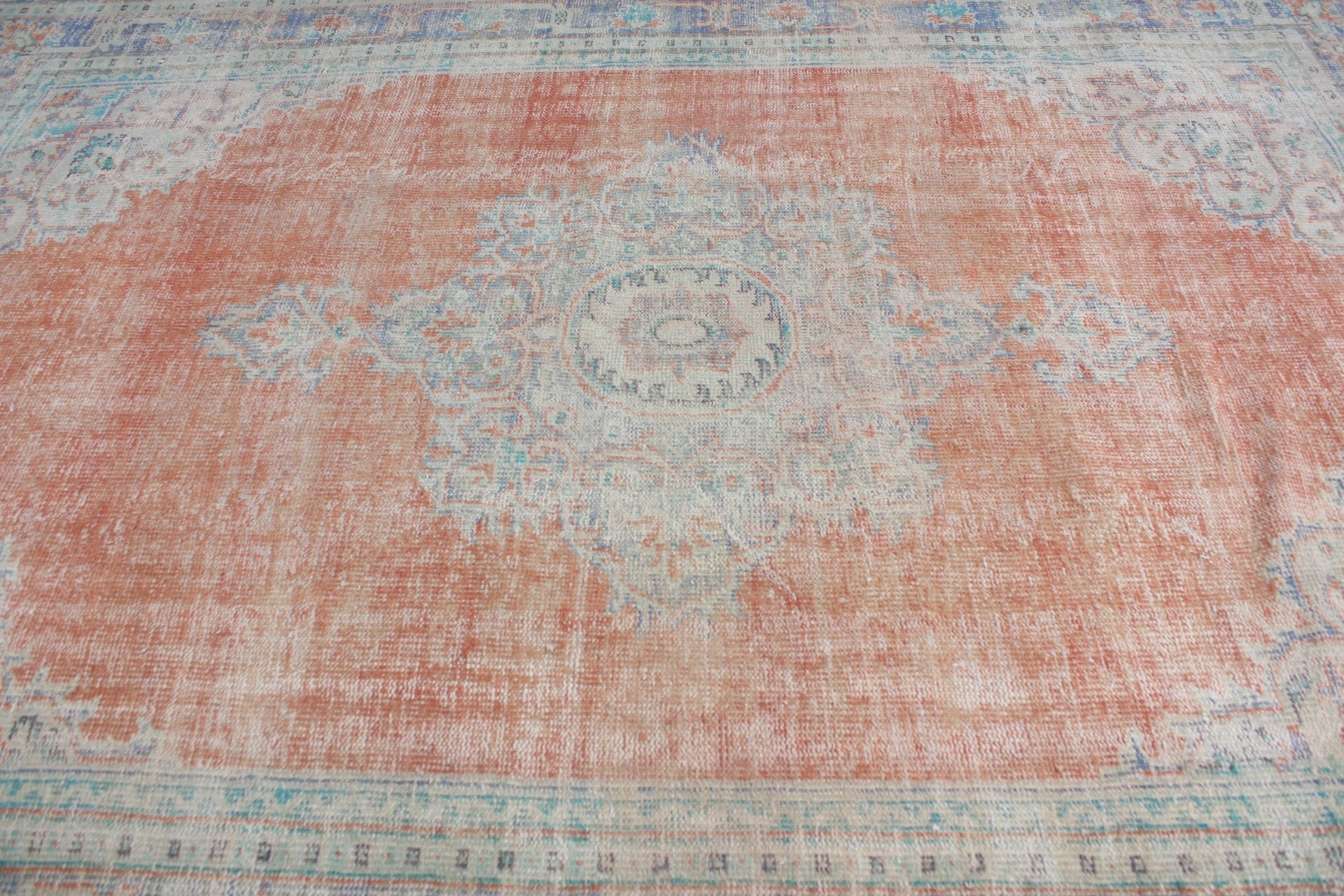 Anatolian Rug, 7.6x10.6 ft Oversize Rug, Rugs for Living Room, Saloon Rug, Salon Rug, Vintage Rug, Red Floor Rug, Turkish Rug, Cool Rug