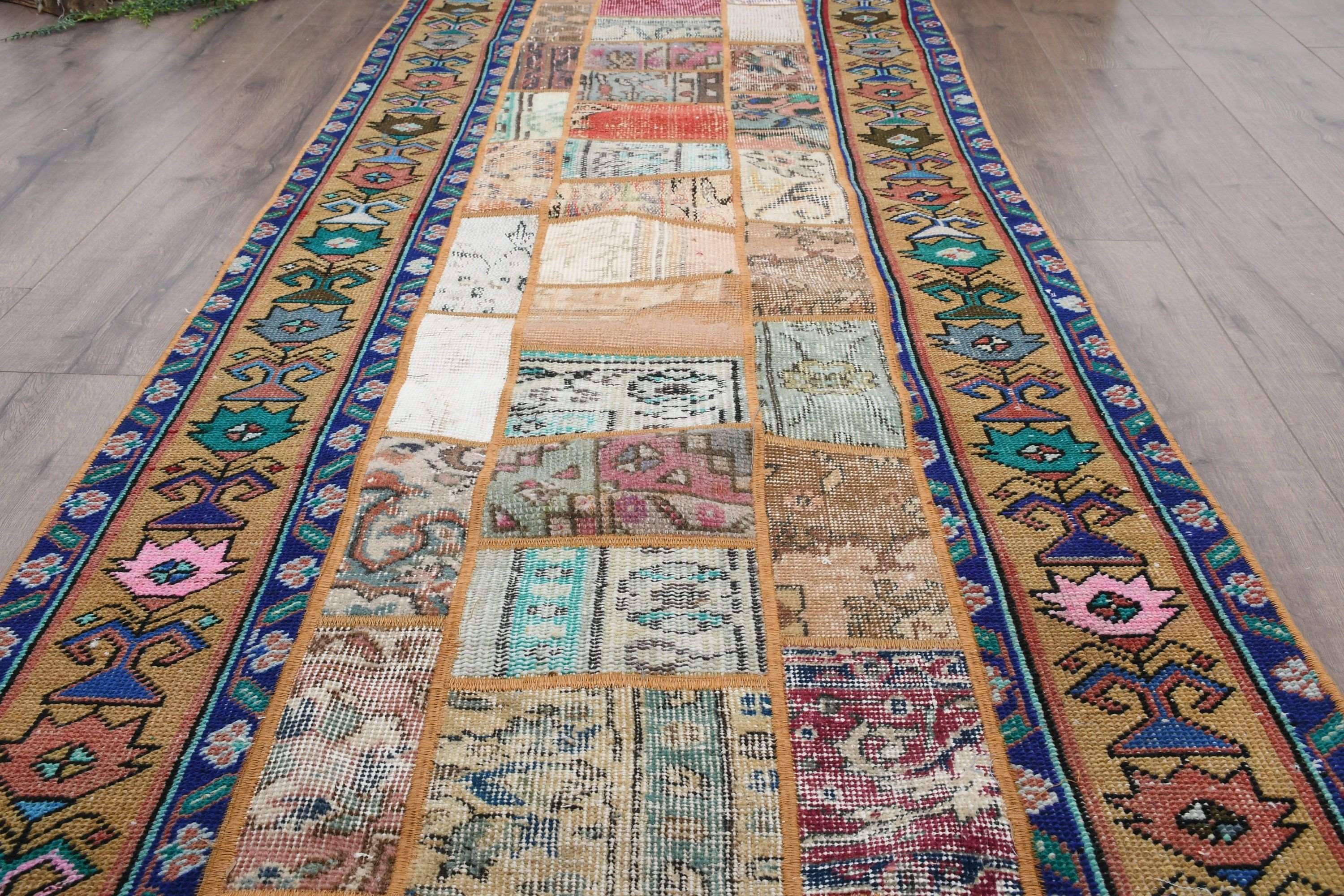Turkish Rug, Aztec Rugs, Antique Rugs, Hallway Rugs, Oriental Rugs, Vintage Rug, 2.9x8.9 ft Runner Rug, Rainbow Floor Rug, Corridor Rug