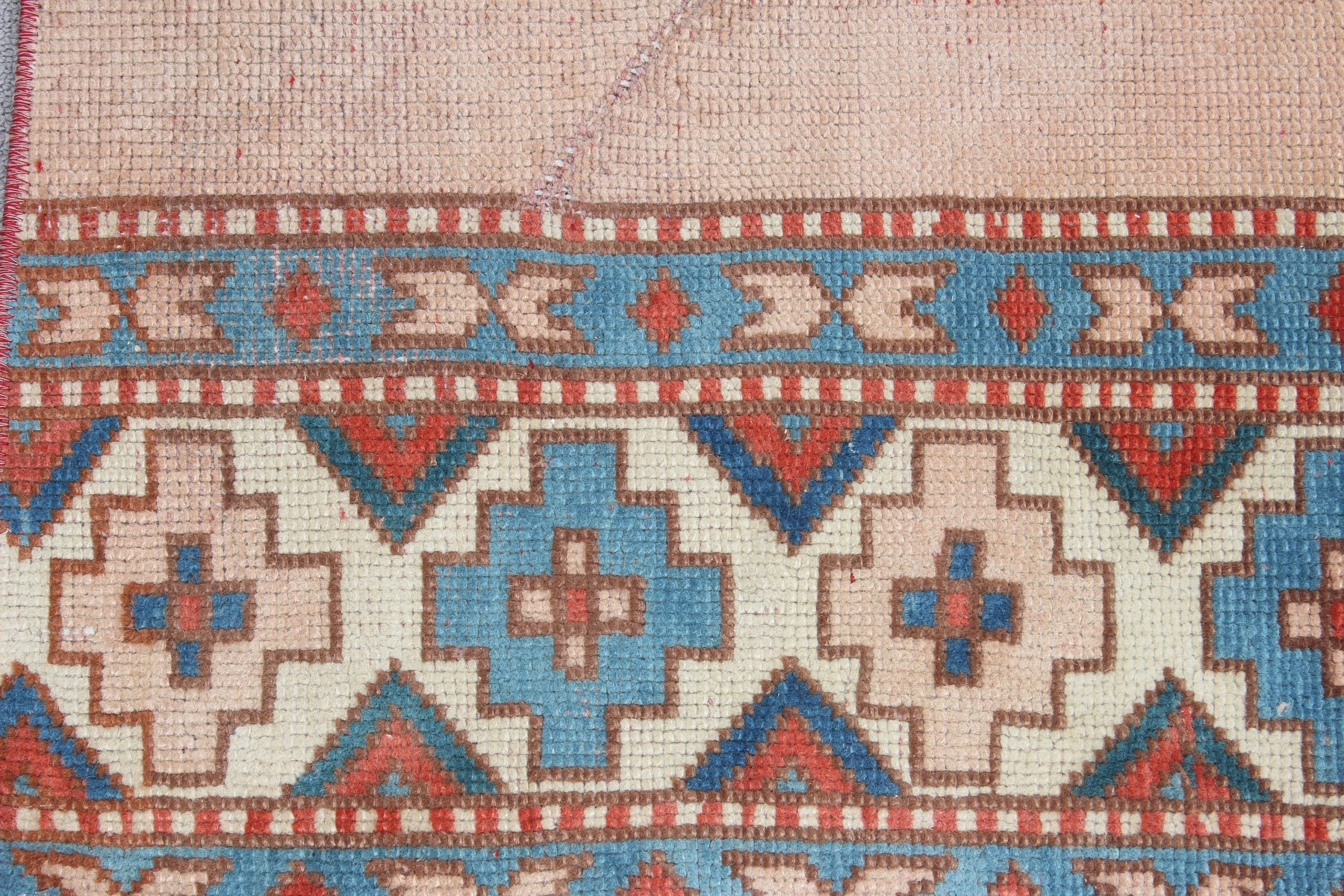 Kabile Halısı, Bej Zemin Halıları, Koridor Halısı, Oushak Halıları, Vintage Runner Halısı, Türk Halısı, Antika Halılar, 1.8x5.2 ft Runner Halısı, Vintage Halılar