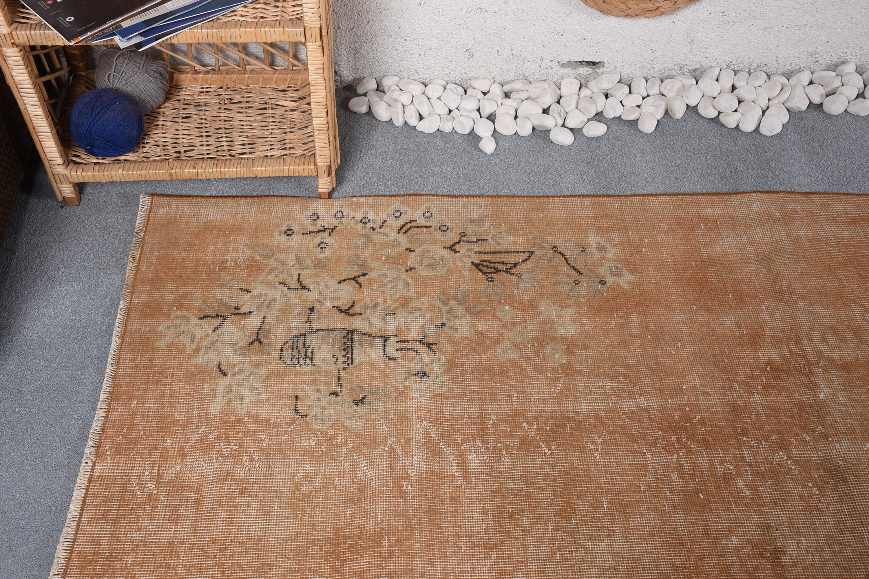Kitchen Rug, Turkish Rug, Vintage Rug, Floor Rug, 3.6x7.3 ft Area Rugs, Decorative Rug, Rugs for Dining Room, Vintage Decor Rugs, Cool Rug