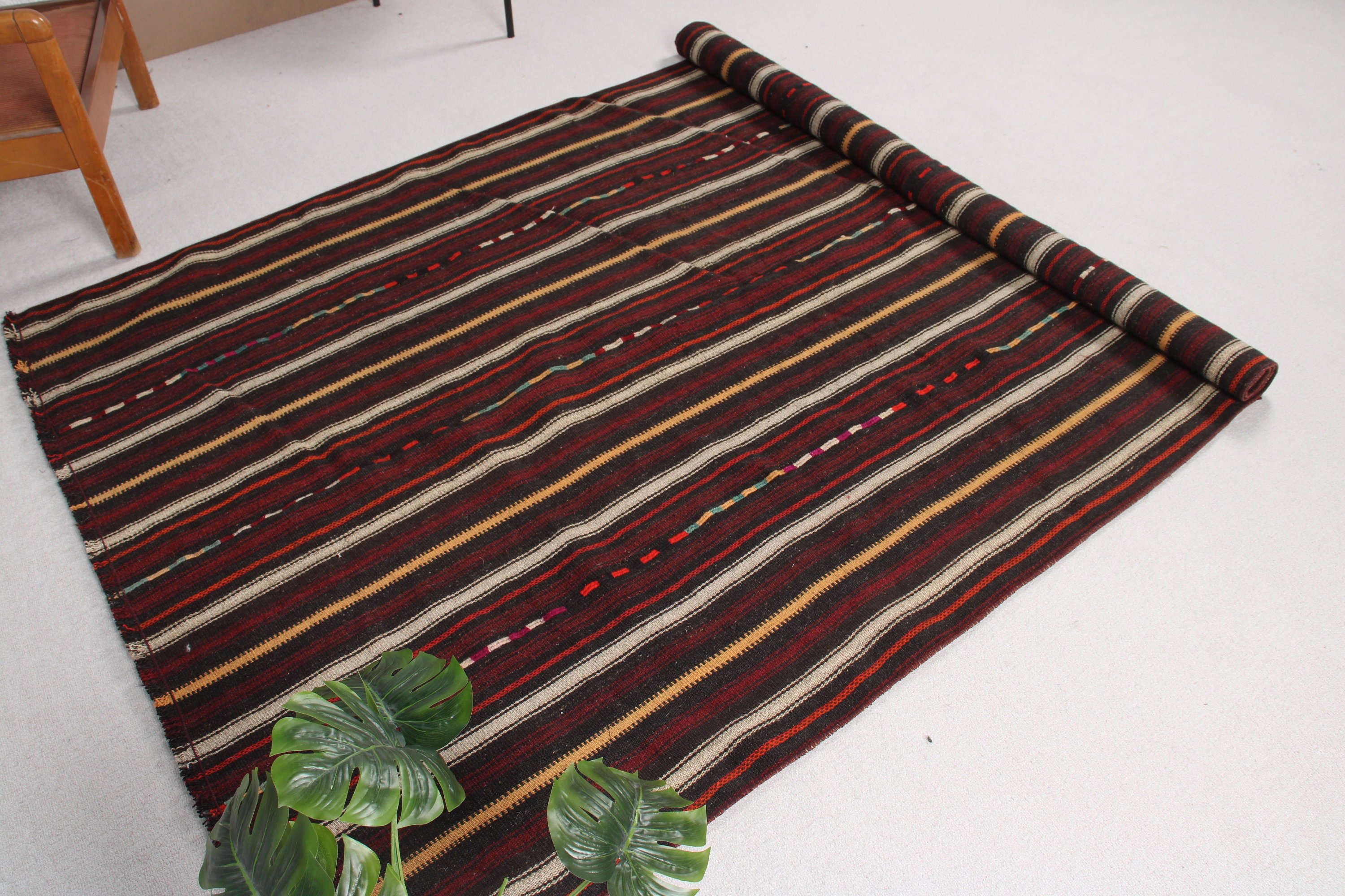 Büyük Boho Halıları, 5.1x7.9 ft Büyük Halılar, Türk Halısı, Kırmızı Oryantal Halı, Kilim, Yatak Odası Halıları, Vintage Halı, El Dokuma Halı, Antika Halılar