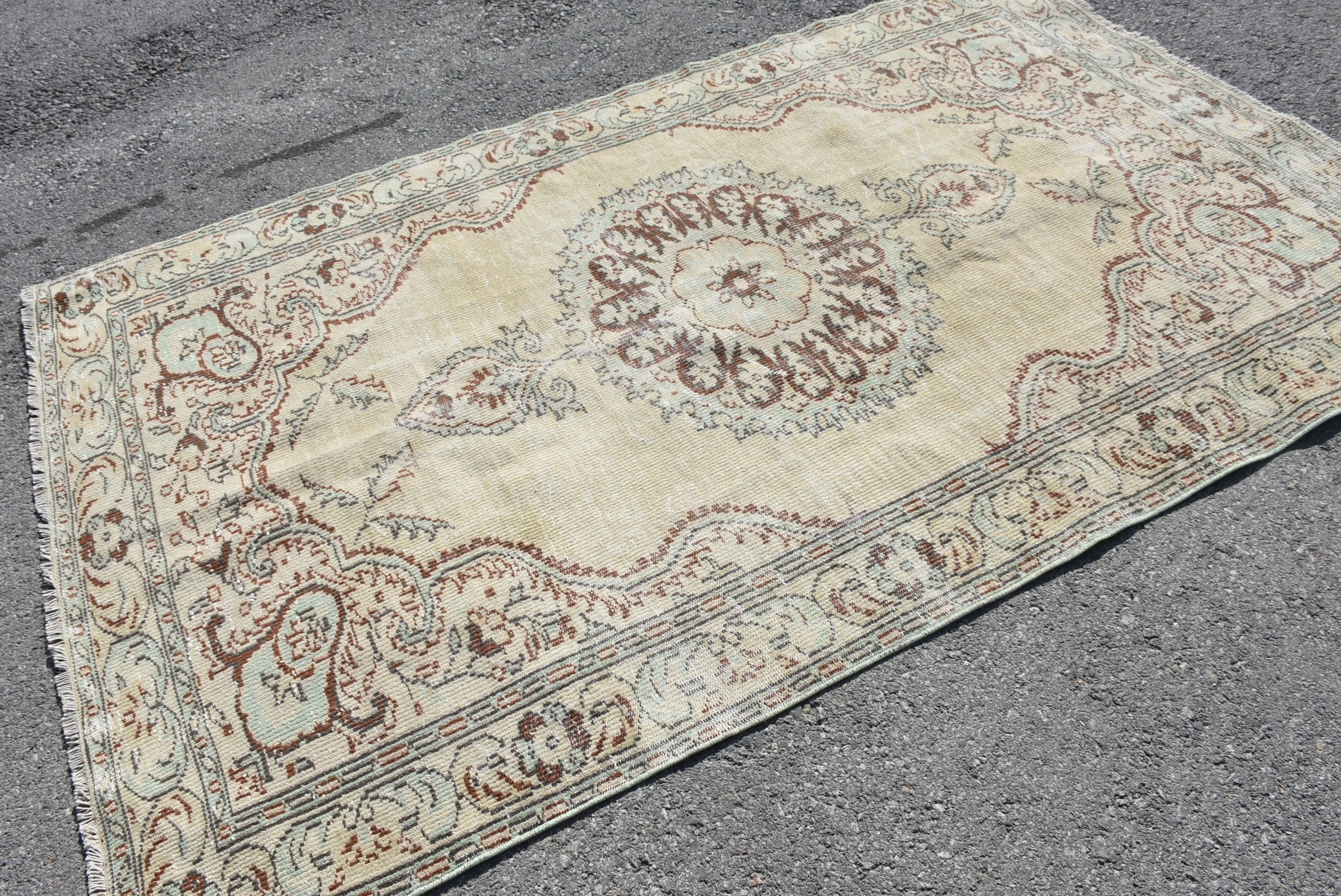 Living Room Rug, Beige Kitchen Rug, 5.2x8.2 ft Large Rug, Vintage Rug, Bedroom Rug, Aztec Rug, Turkish Rug, Antique Rug
