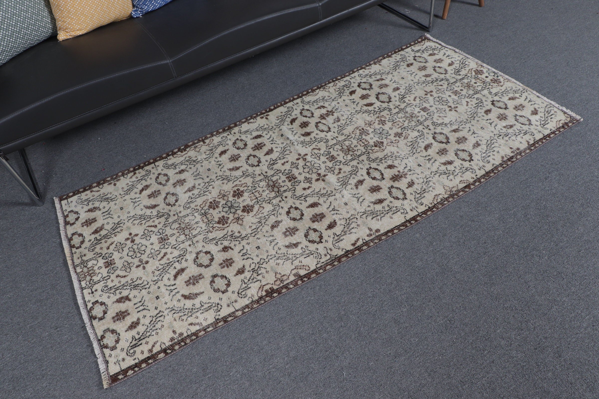 Çocuk Halısı, Vintage Halılar, 2,8x6,2 ft Vurgulu Halılar, Mutfak Halısı, Bej Fas Halısı, Parlak Halı, Oryantal Halı, Giriş Halısı, Türk Halıları