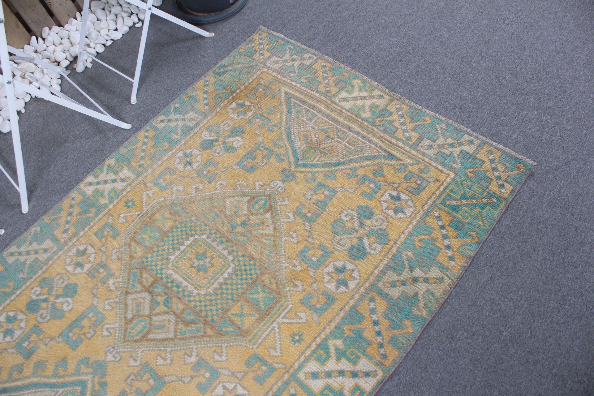 Entryway Rug Rugs, Yellow Bedroom Rugs, Rugs for Entry, Vintage Rugs, 3.7x5.4 ft Accent Rug, Moroccan Rug, Turkish Rugs, Kitchen Rug