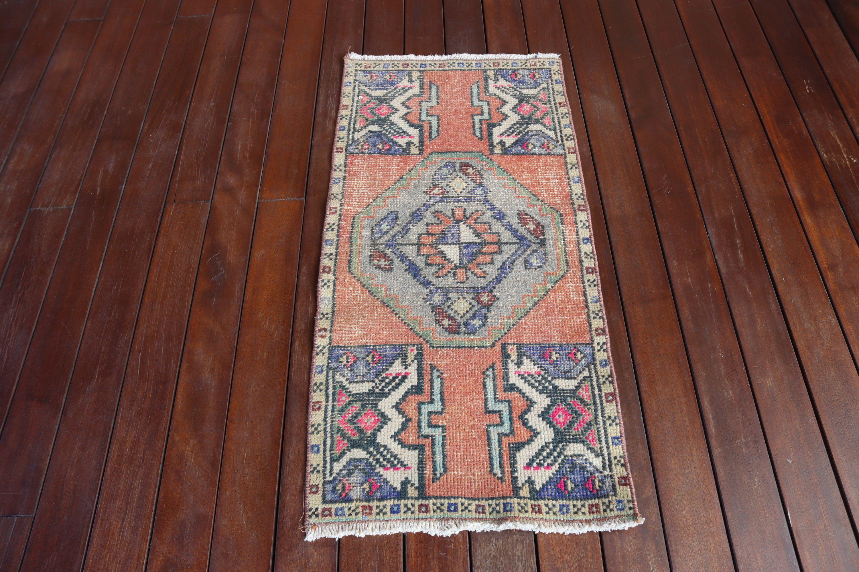 Small Area Rug, Turkish Rugs, Nursery Rugs, Statement Rug, Kitchen Rug, Vintage Rug, Red Floor Rugs, 1.5x3.3 ft Small Rug, Bohemian Rugs