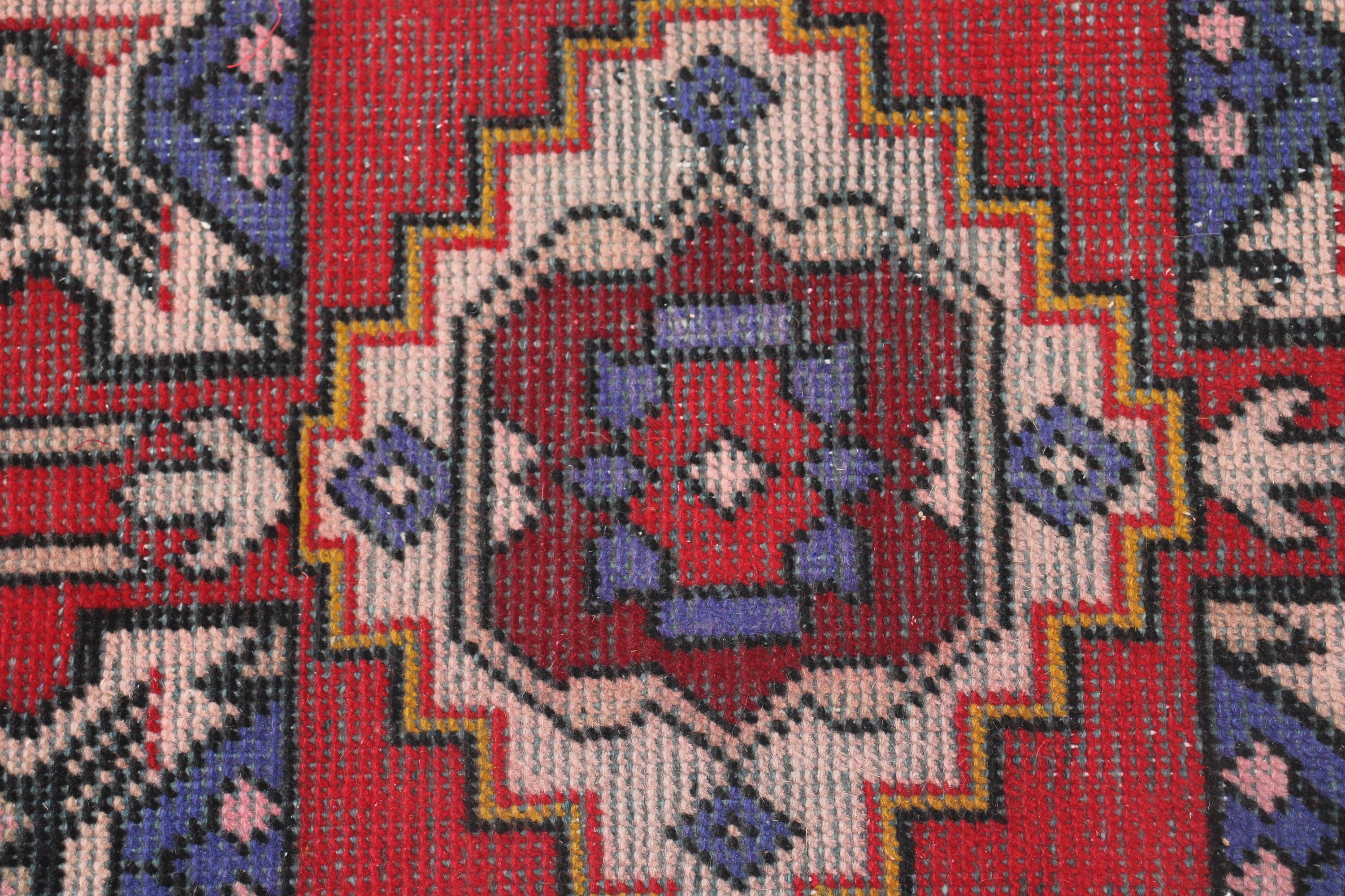 Boho Halı, Giriş Halıları, Vintage Halı, 1.5x2.8 ft Küçük Halı, Kırmızı Ev Dekor Halısı, Düz Dokuma Halılar, Türk Halısı, Duvara Asılı Halılar