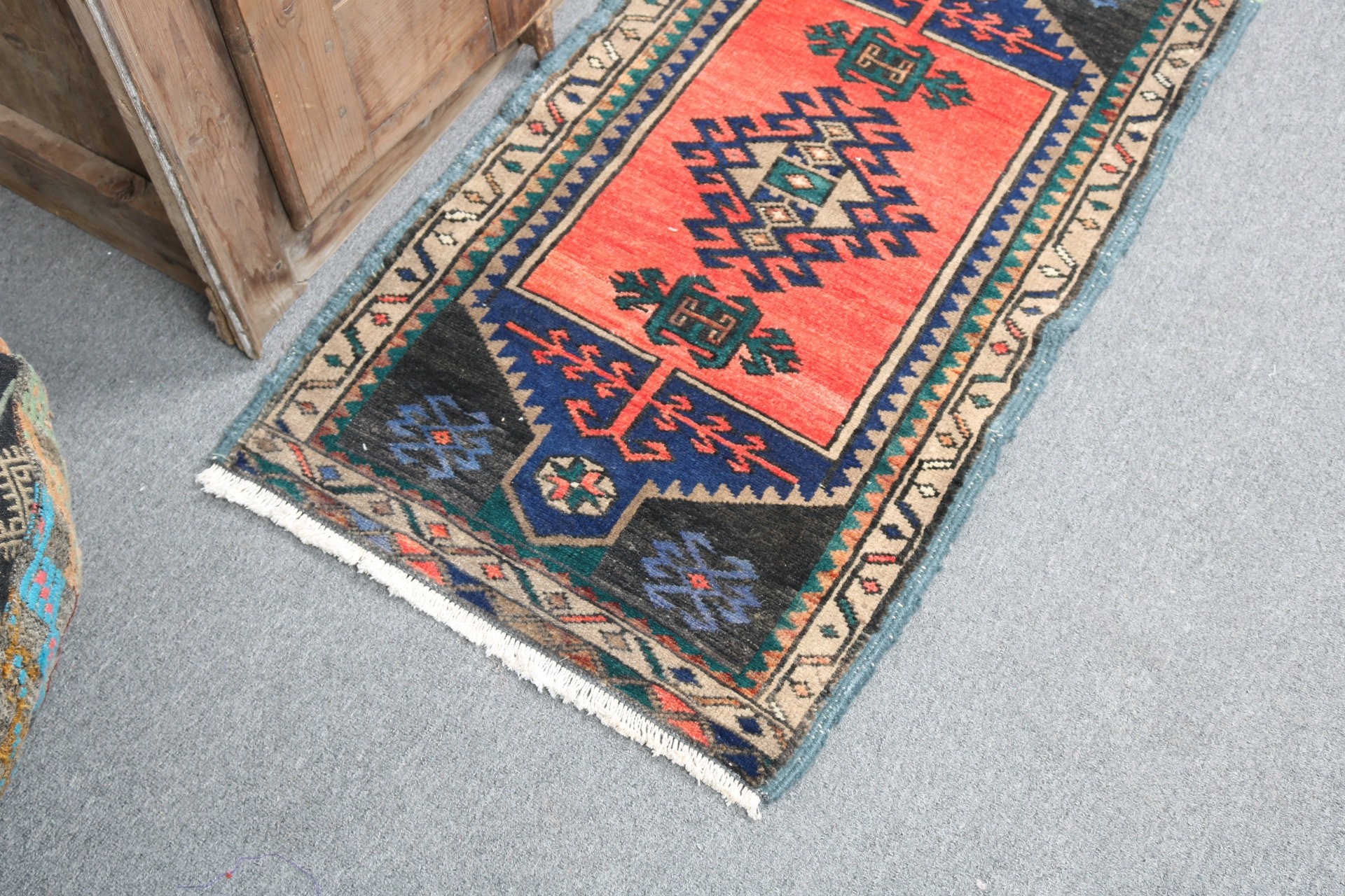 1.9x3.5 ft Küçük Halı, Modern Halı, Oryantal Halı, Türk Halıları, Kırmızı Nötr Halılar, Vintage Halı, Araba Paspas Halıları, Banyo Halısı, Yatak Odası Halıları