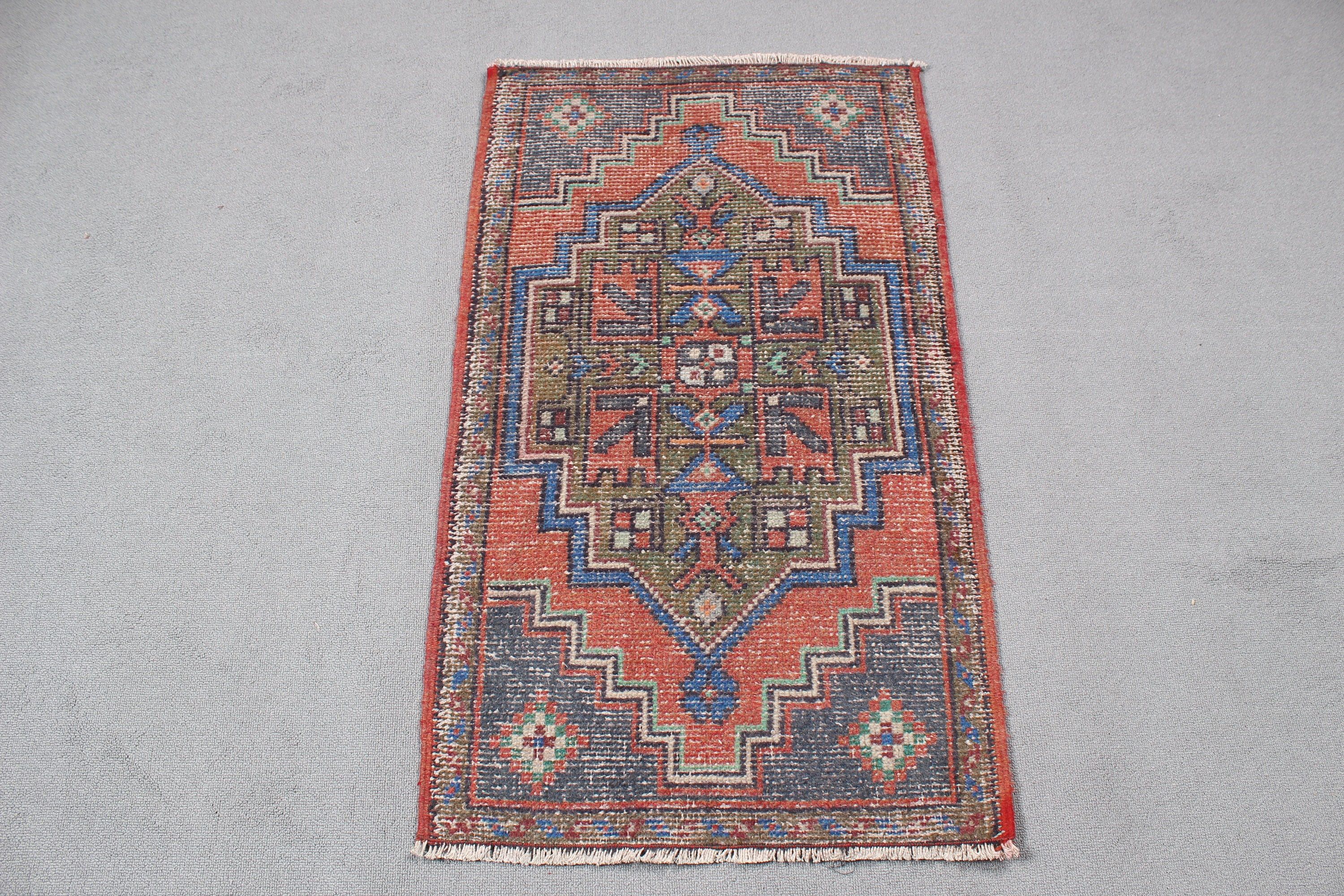 Harika Halılar, 1.9x3.2 ft Küçük Halılar, Yatak Odası Halıları, Türk Halıları, Kapı Paspası Halıları, Lüks Halı, Vintage Halı, Kırmızı Ev Dekor Halıları, Giriş Halıları